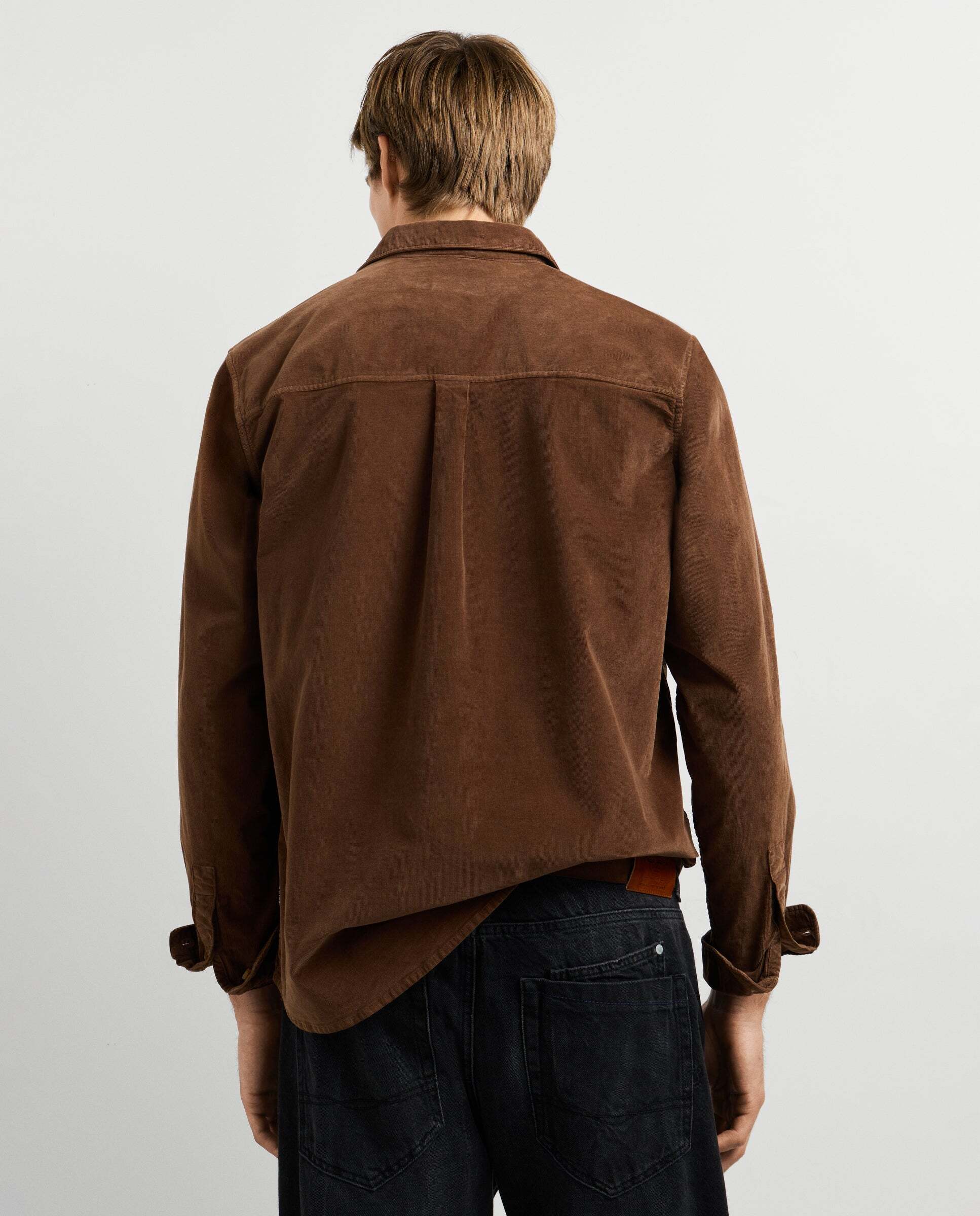 Camisa de hombre pana fit regular - Pepe Jeans - Marrón Marrón-3