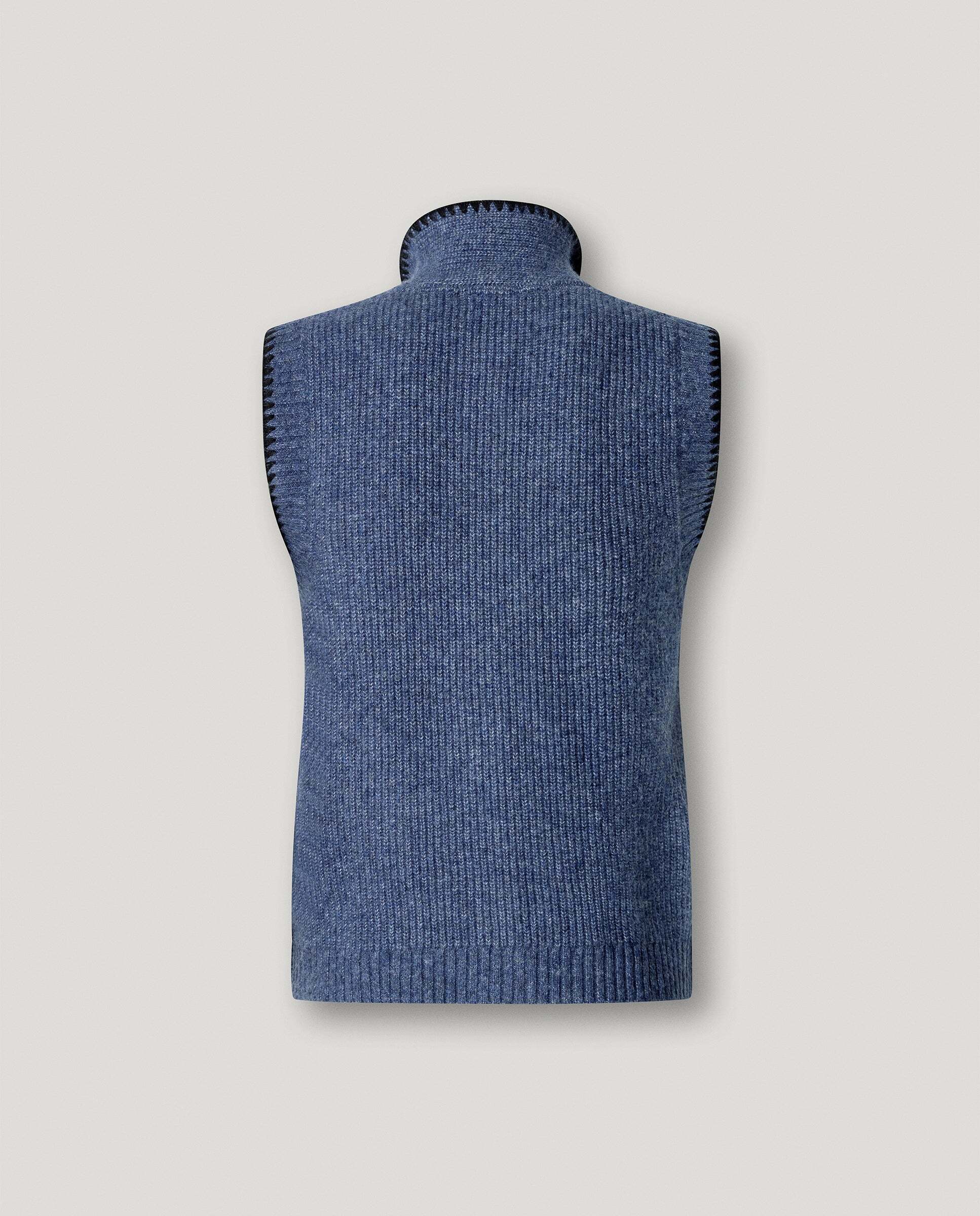 Chaleco de mujer punto cuello alto - Pepe Jeans - Azul oscuro Azul oscuro-4
