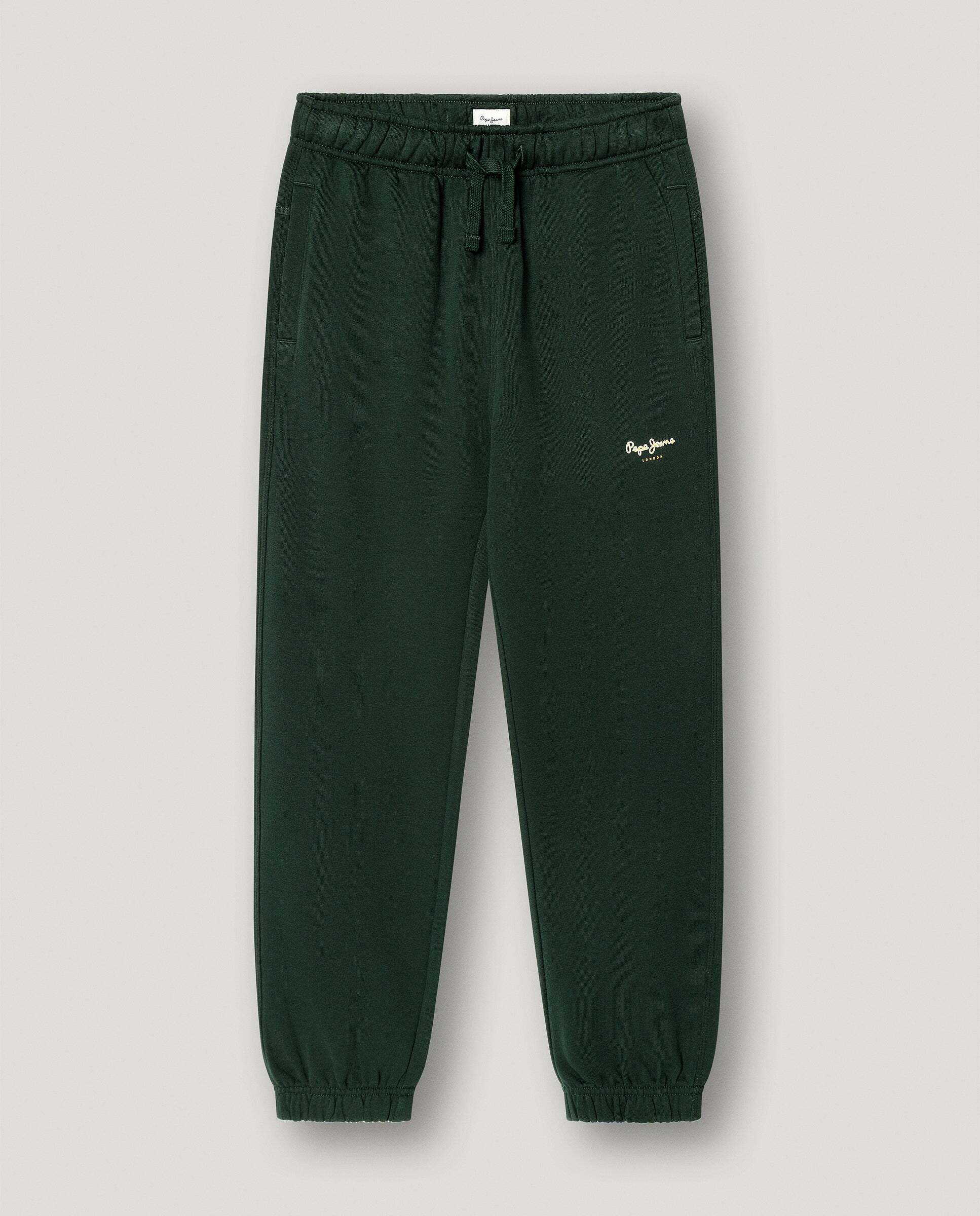 Imagen 0 de Pantalón de niño jogger fit regular Verde oscuro