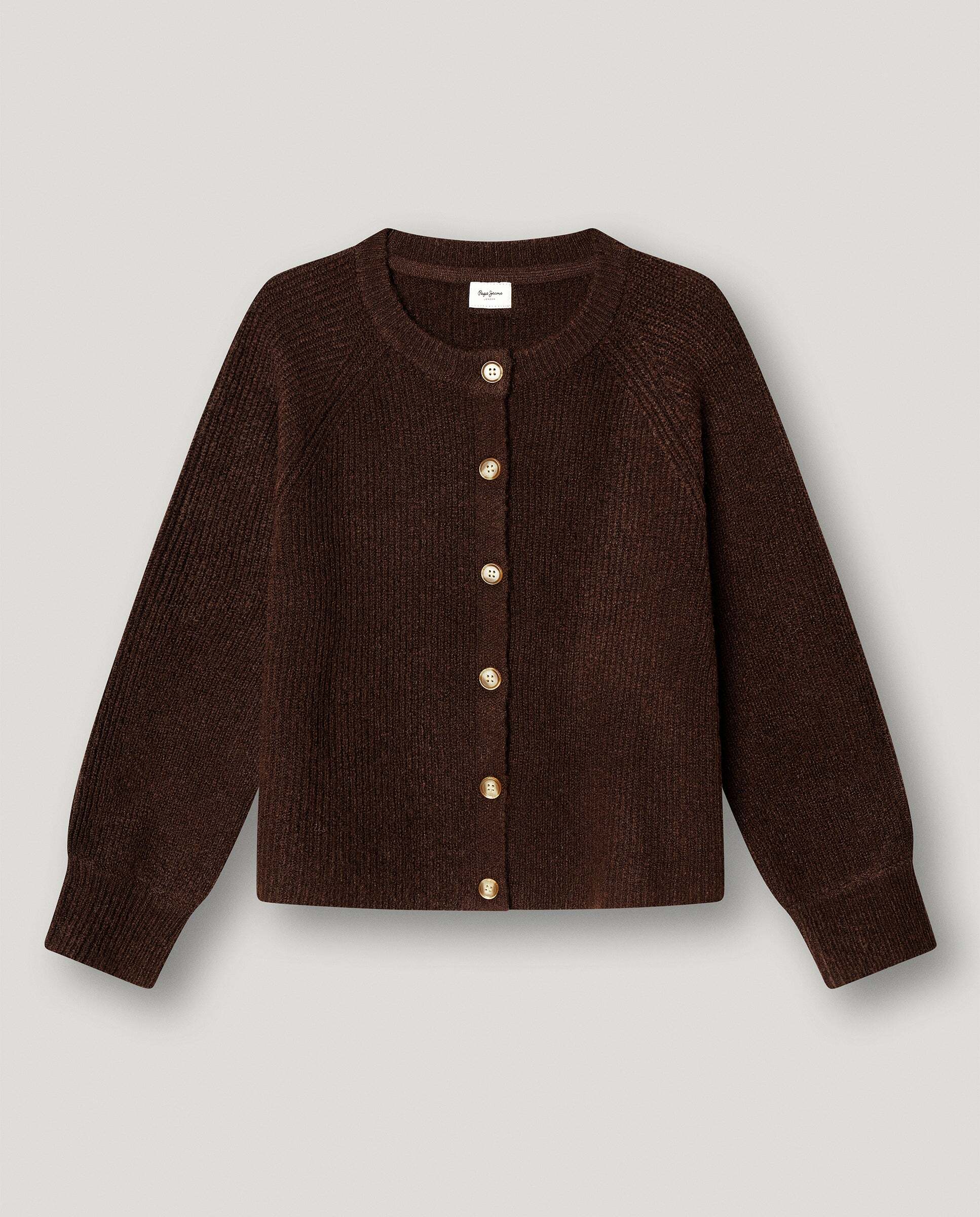 Cárdigan de punto Maria de niña - Pepe Jeans - Marrón Marrón-1