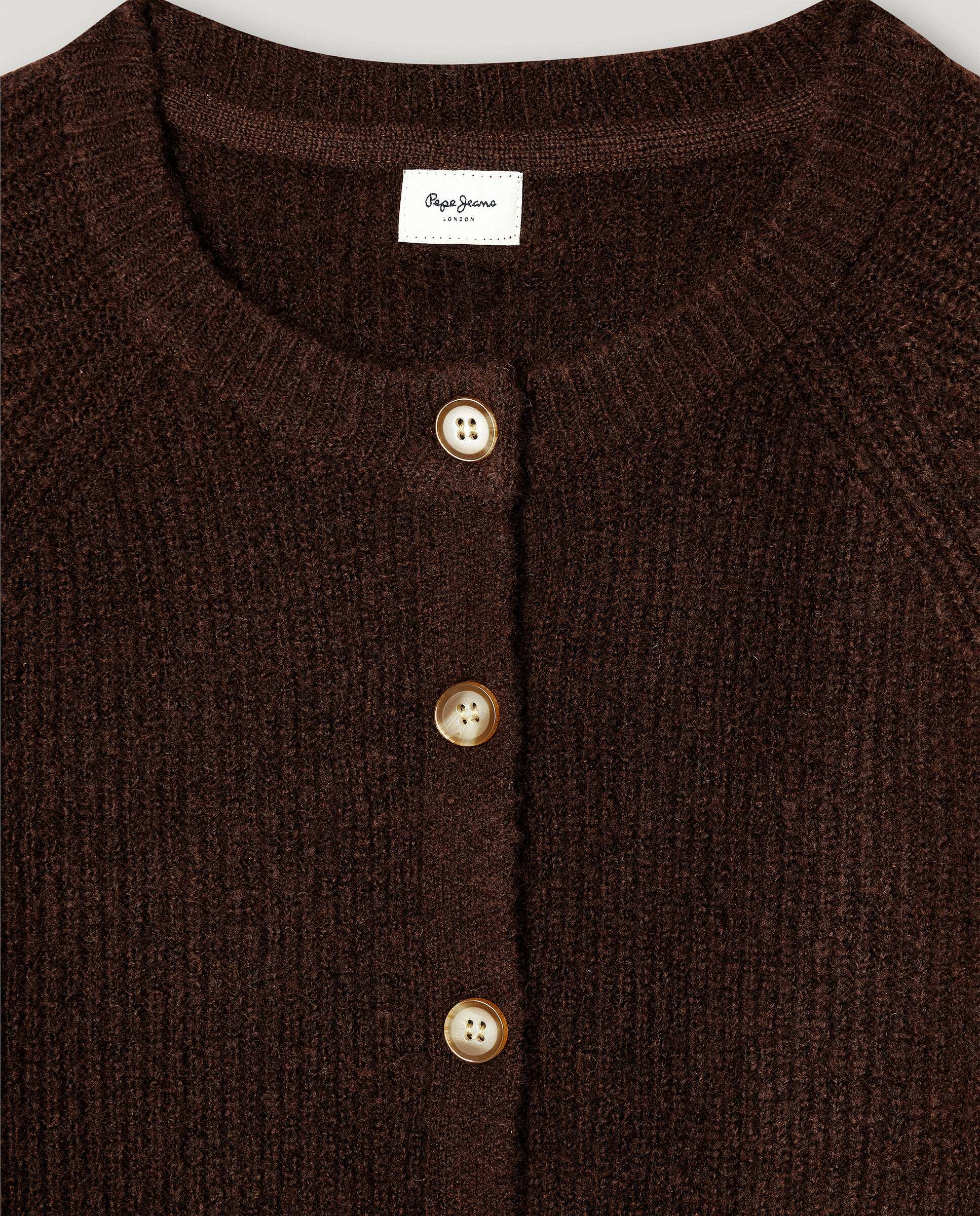 Cárdigan de punto Maria de niña - Pepe Jeans - Marrón Marrón-2