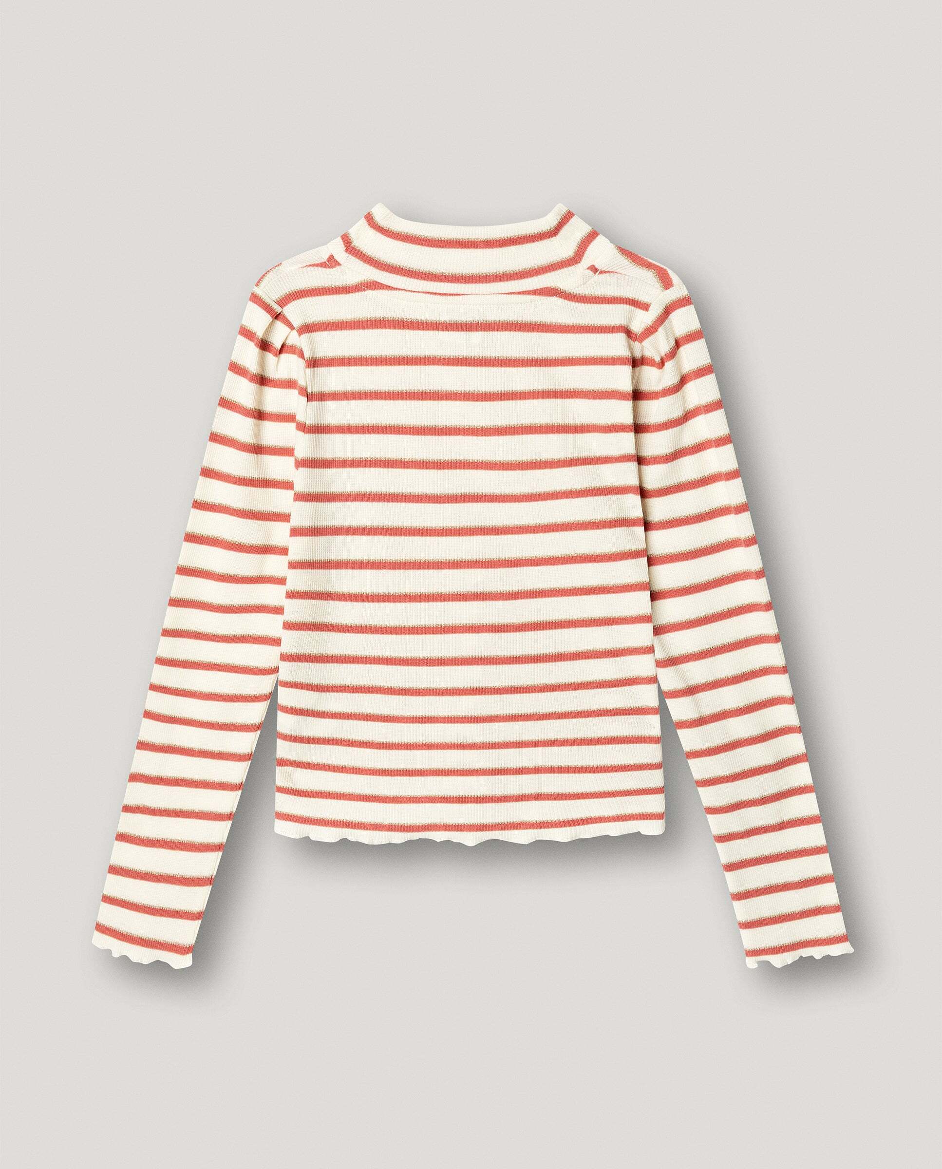 Camiseta de niña manga larga de rayas - Pepe Jeans - Blanco Blanco-3