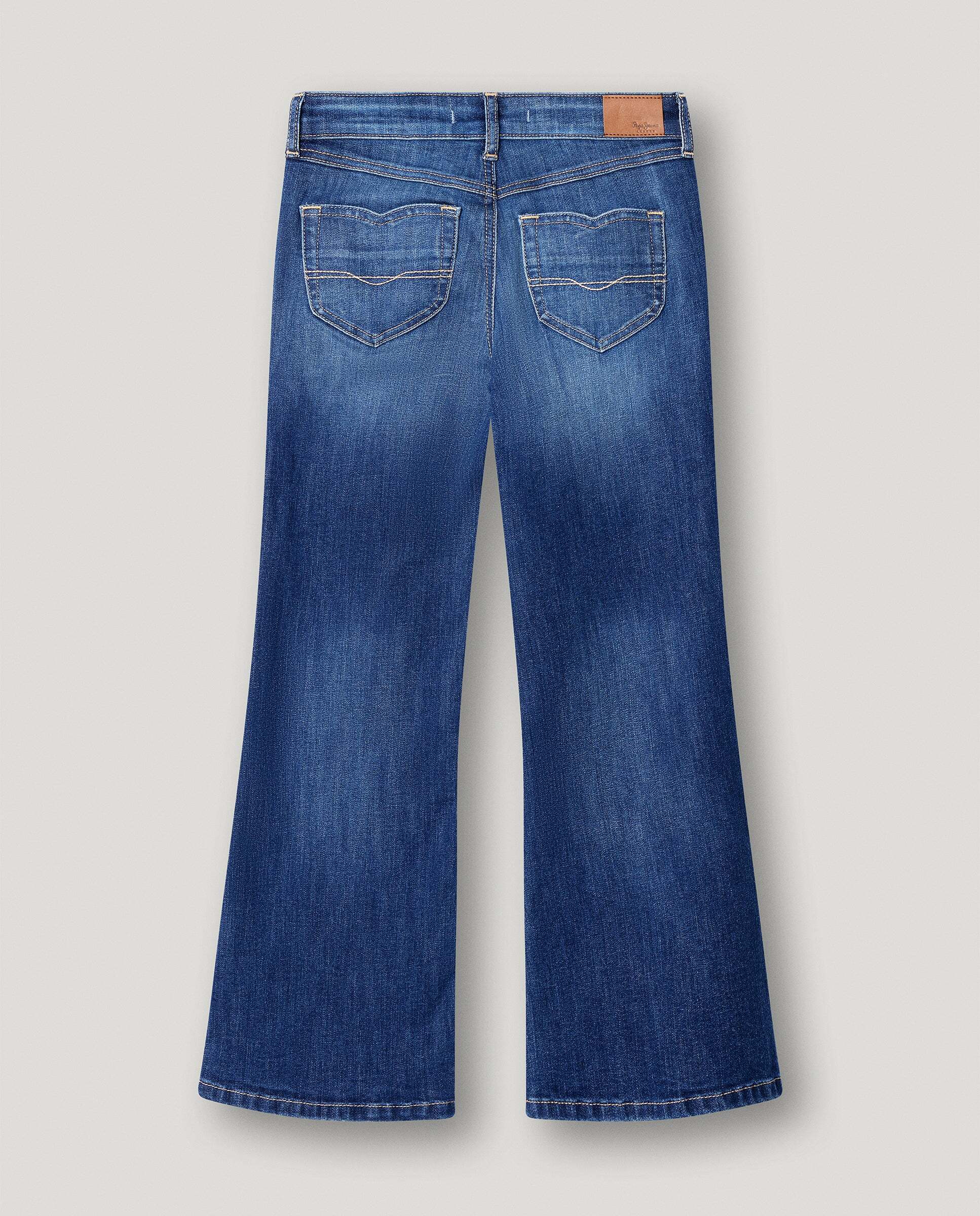 Imagen 4 de Vaquero de niña fit slim tiro alto - Pepe Jeans - Tejano Tejano