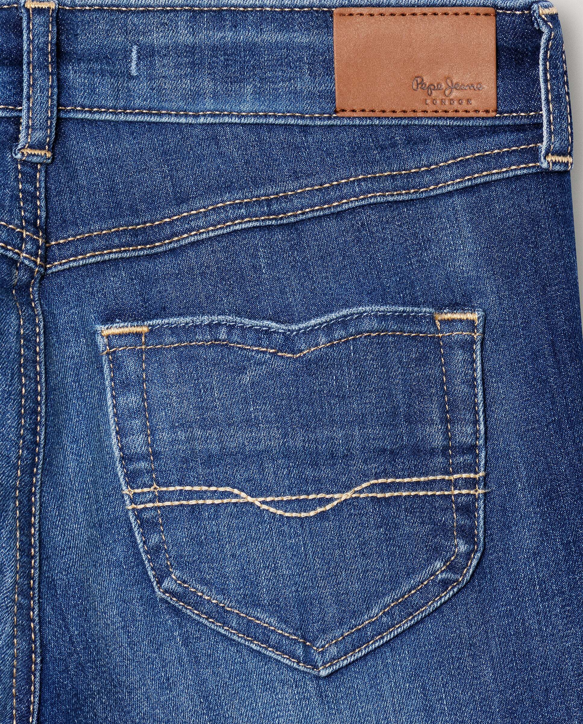 Imagen 2 de Vaquero de niña fit slim tiro alto - Pepe Jeans - Tejano Tejano
