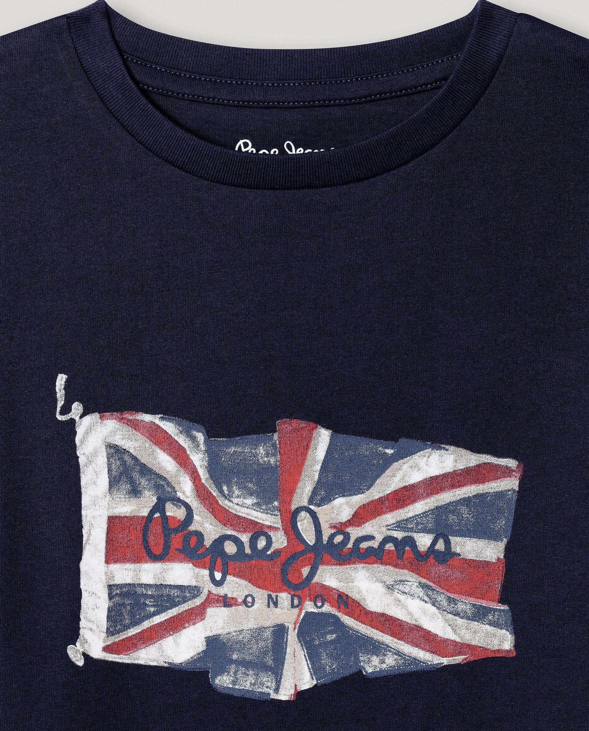Imagen 2 de Camiseta de niño union jack fit regular - Pepe Jeans - Azul Azul