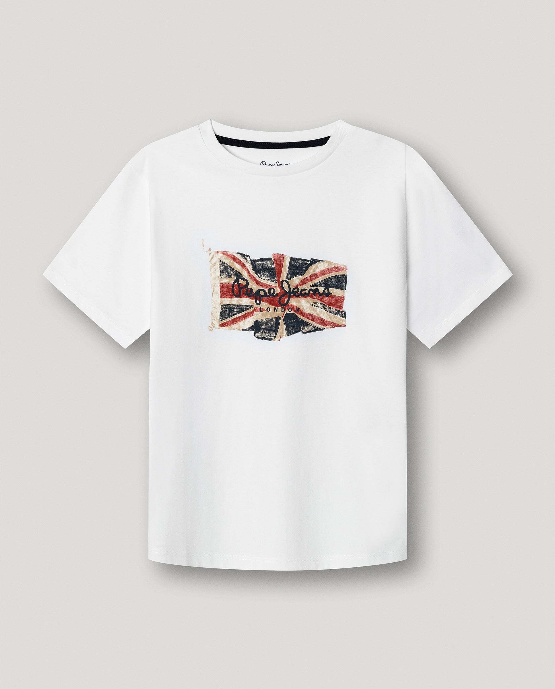 Imagen 1 de Camiseta de niño union jack fit regular Blanco