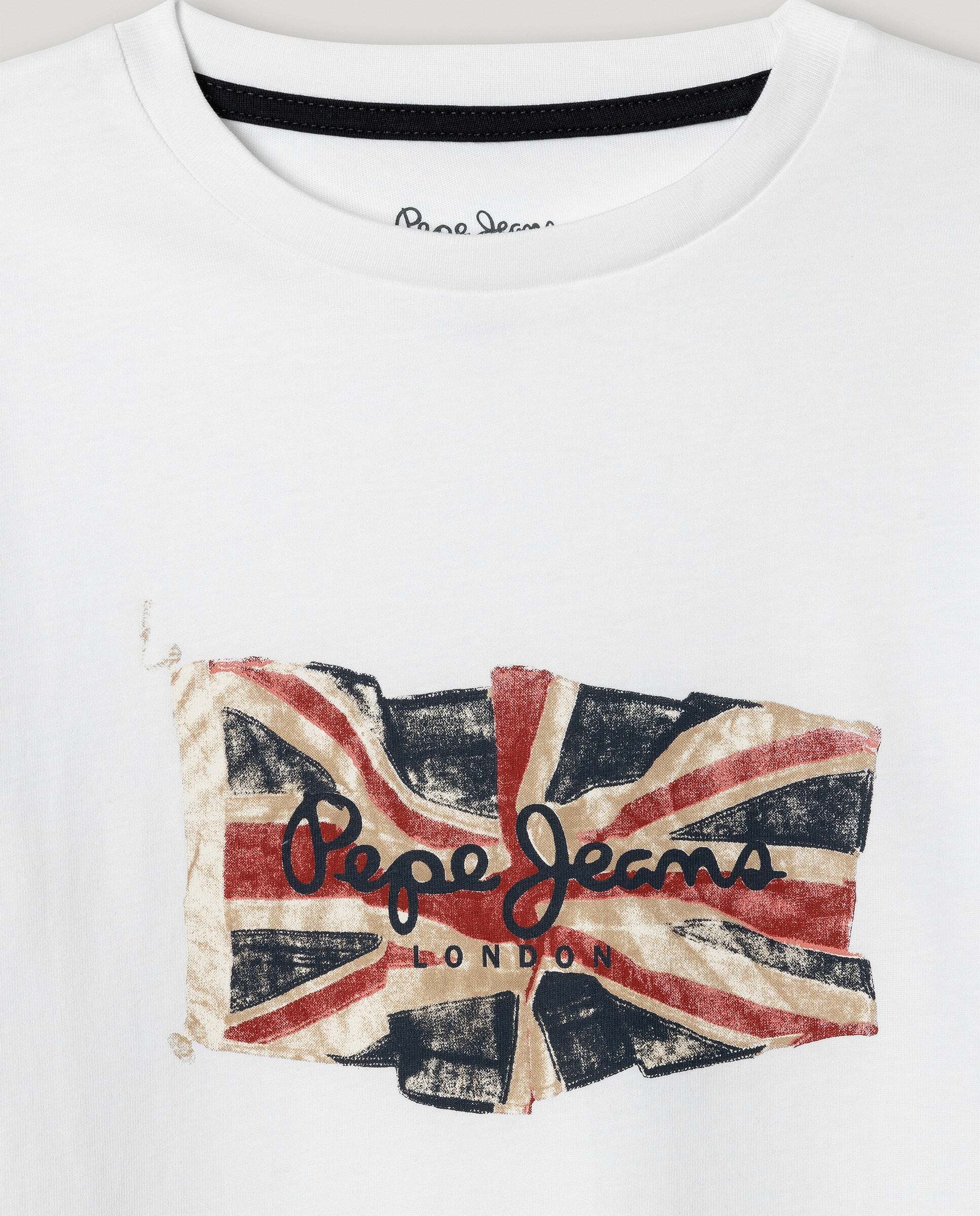 Imagen 2 de Camiseta de niño union jack fit regular - Pepe Jeans - Blanco Blanco