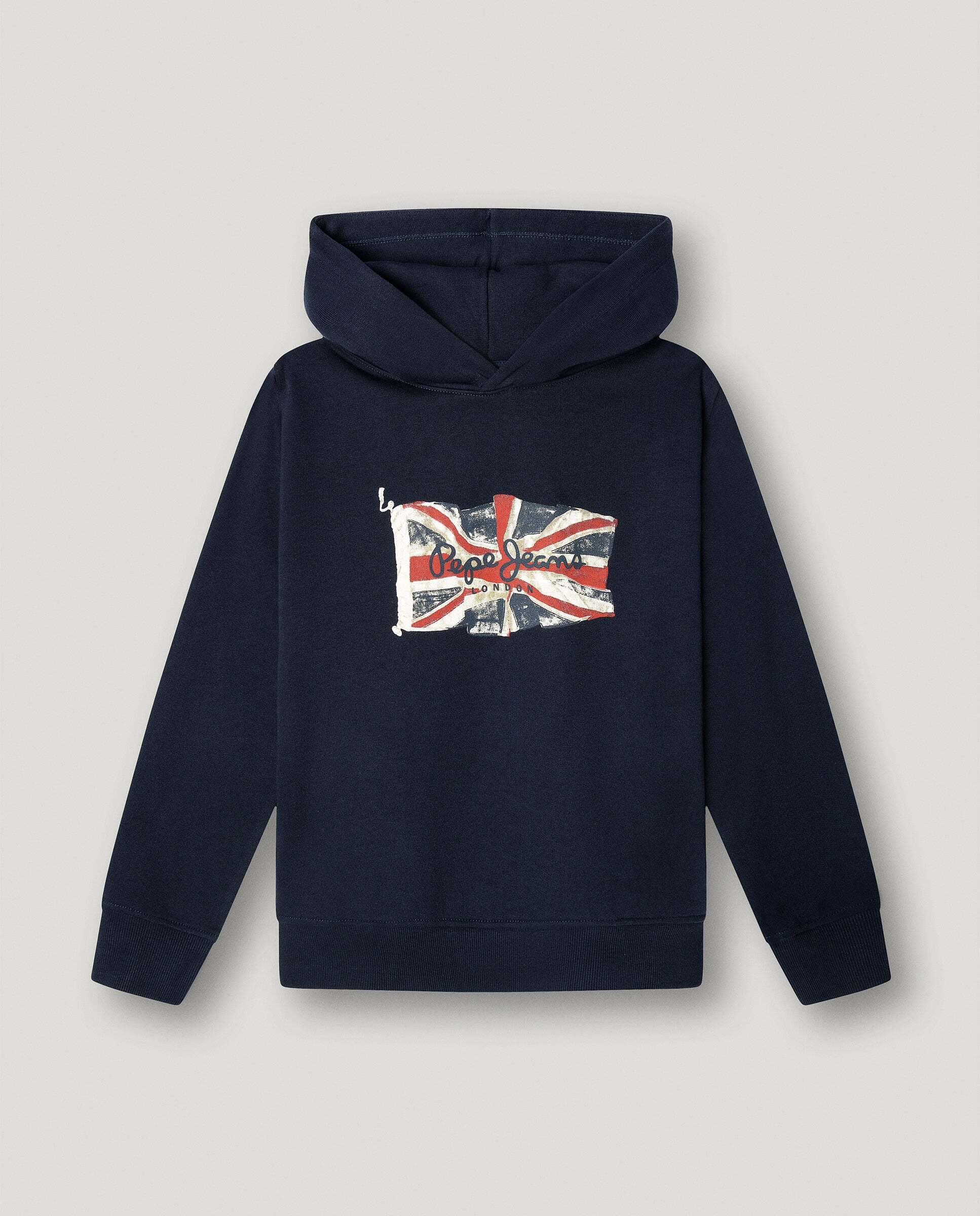 Imagen 0 de Sudadera de niño capucha fit regular Azul