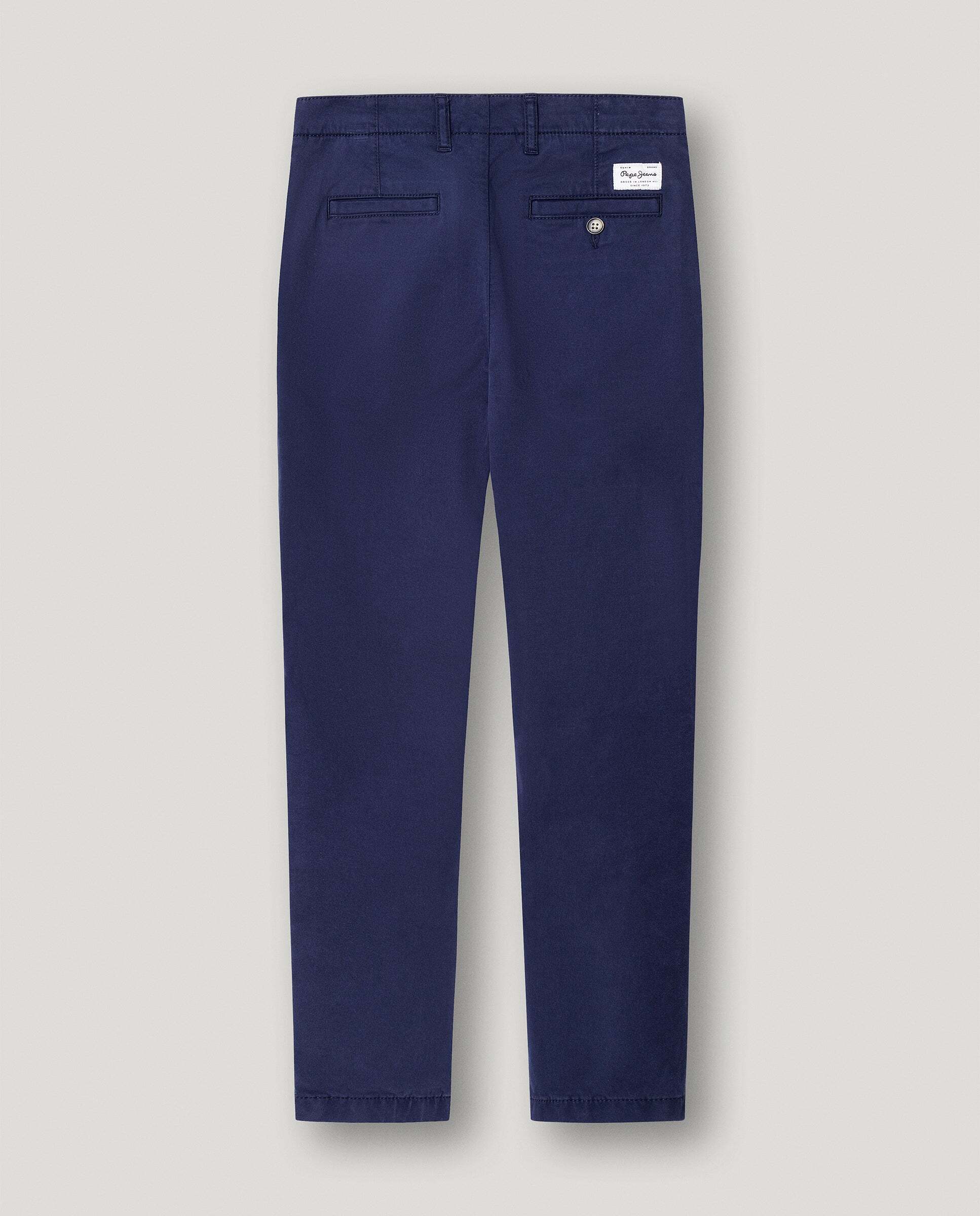 Imagen 3 de Pantalón de niño chino sarga fit slim - Pepe Jeans - Azul marino Azul marino