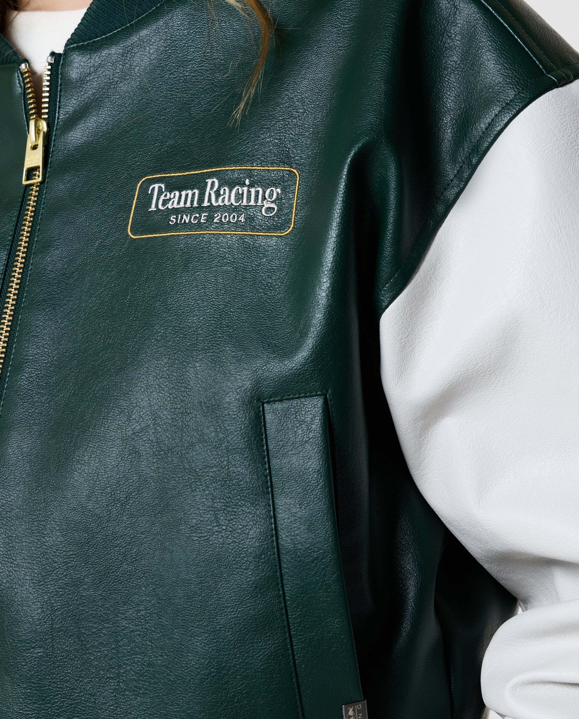 Chaqueta de mujer bomber con logo red bull racing - Pepe Jeans - Verde oscuro Verde oscuro-4