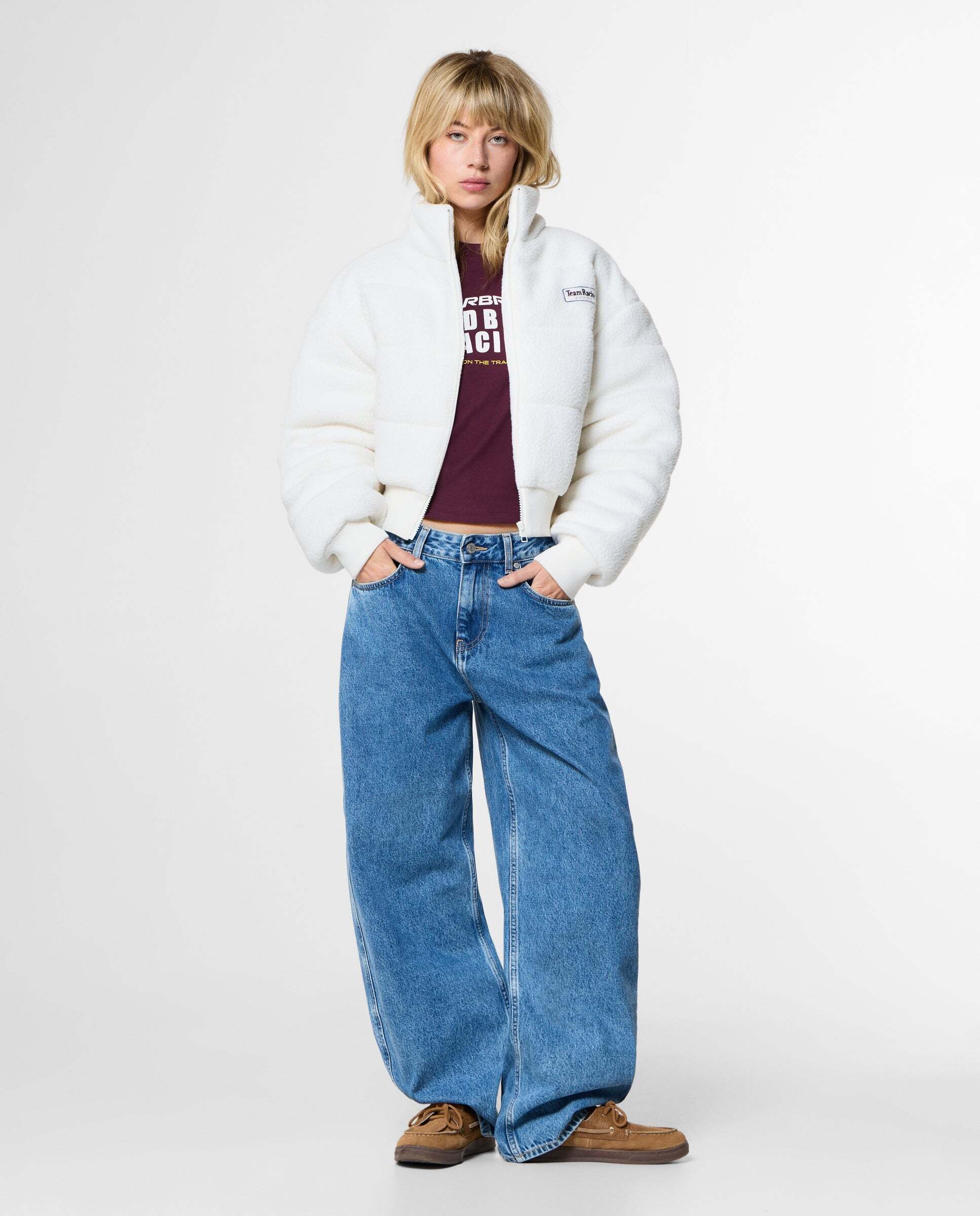 Plumífero de mujer acolchado de felpa red bull racing - Pepe Jeans - Blanco Blanco-2