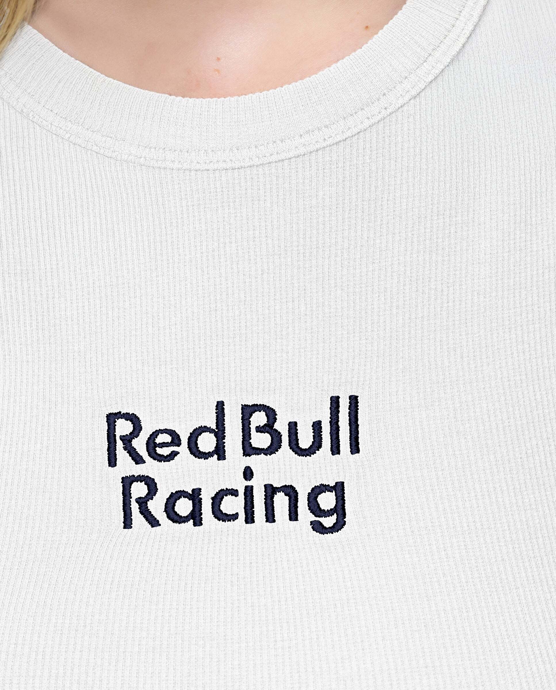 Top de mujer canalé sin mangas red bull racing - Pepe Jeans - Blanco Blanco-4