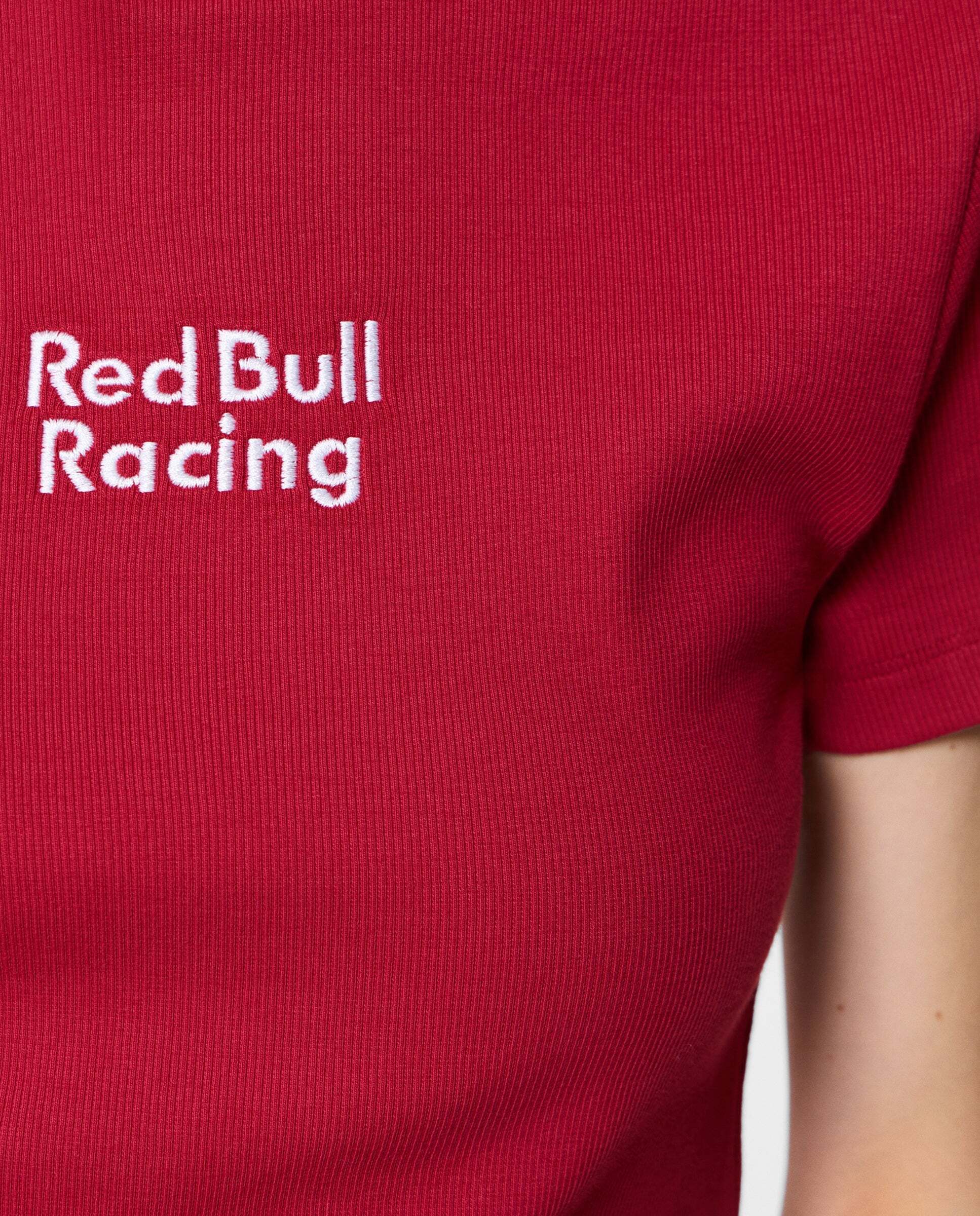 Camiseta de mujer canalé logo bordado red bull racing - Pepe Jeans - Rojo Rojo-4