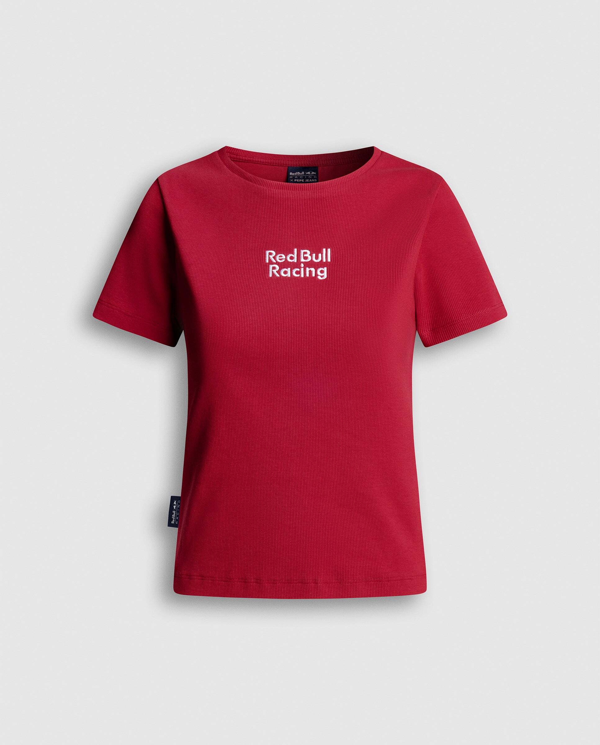 Camiseta de mujer canalé logo bordado red bull racing - Pepe Jeans - Rojo Rojo-6