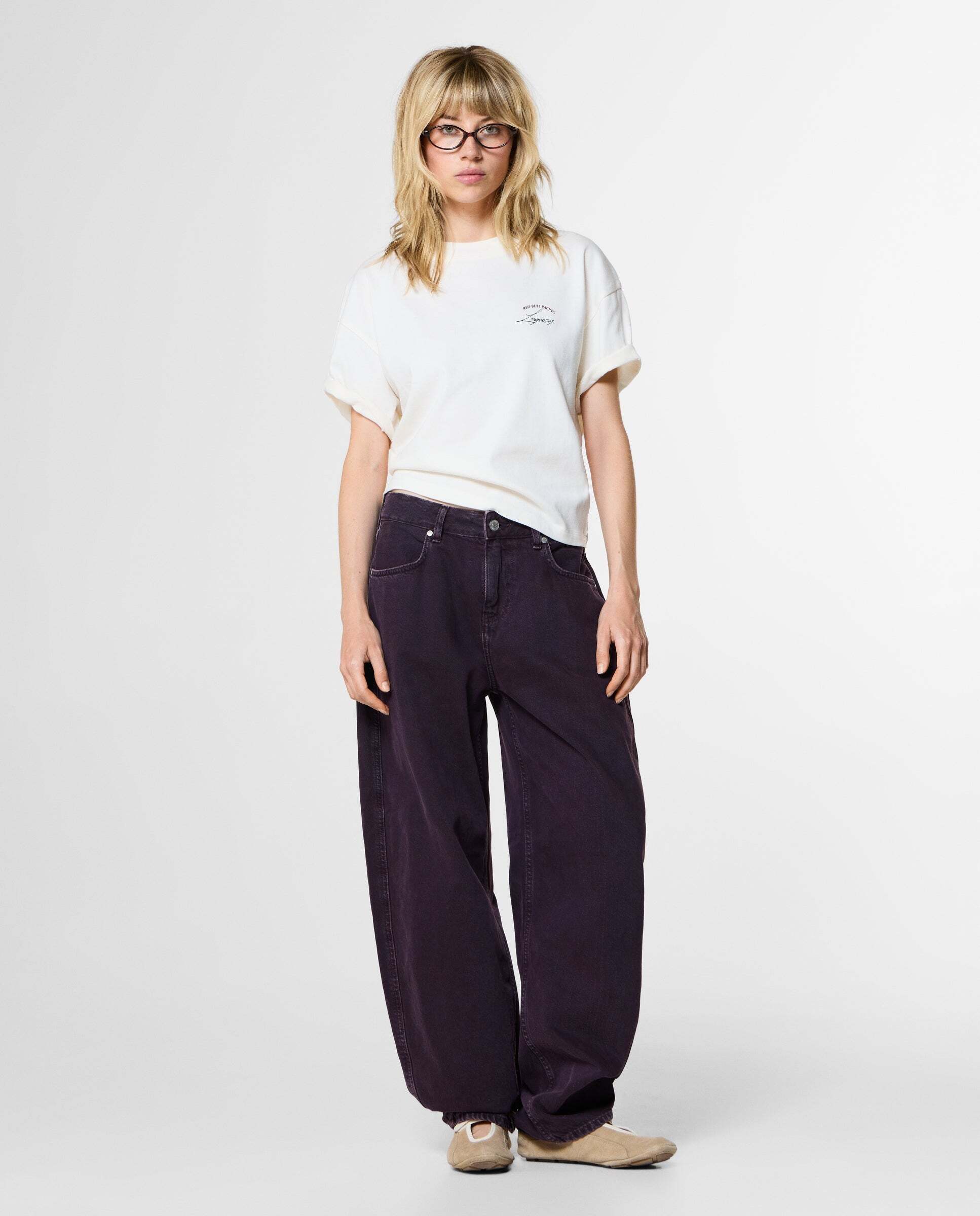 Camiseta de mujer espalda estampada fit loose red bull racing - Pepe Jeans - Blanco Blanco-2