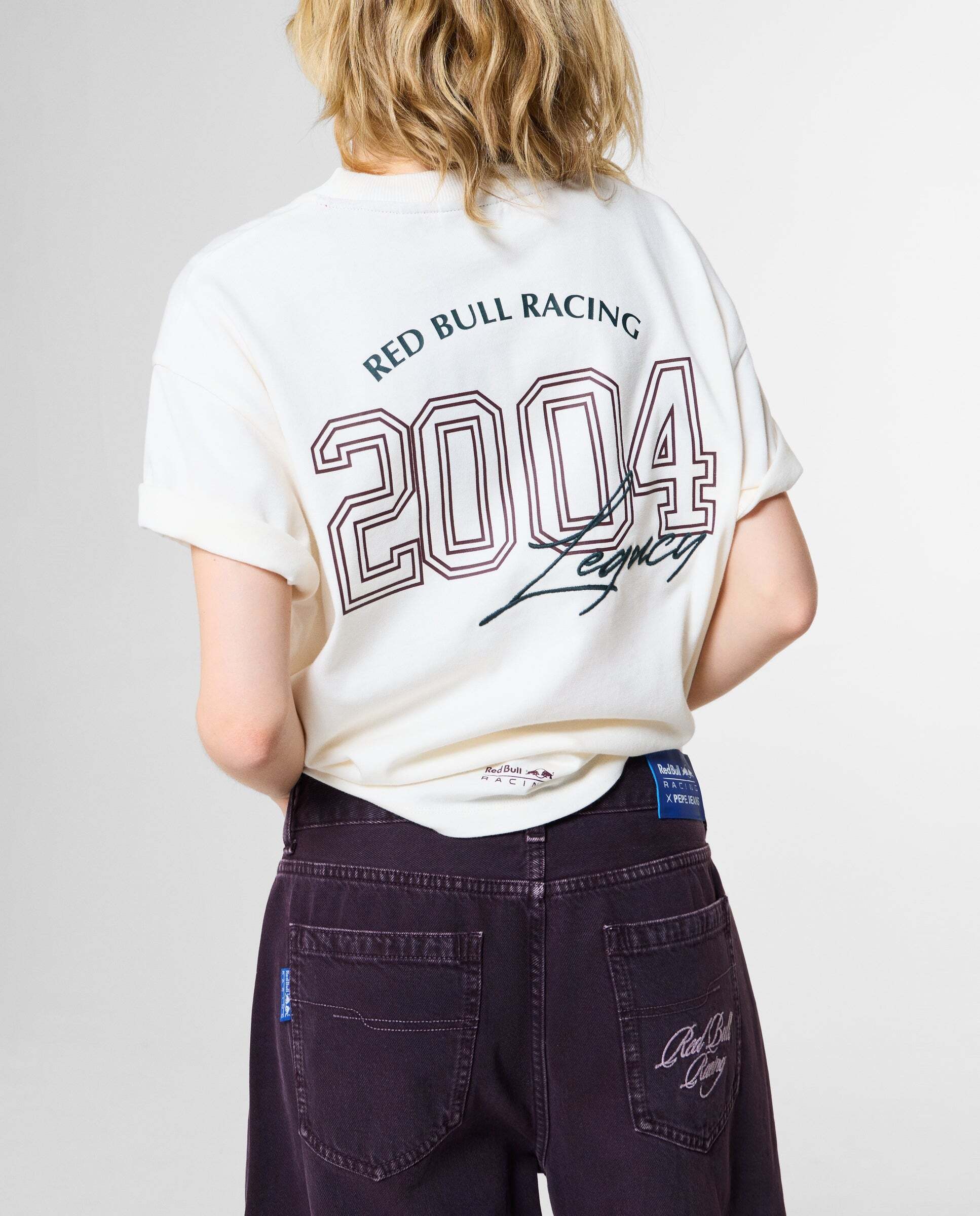 Camiseta de mujer espalda estampada fit loose red bull racing - Pepe Jeans - Blanco Blanco-3