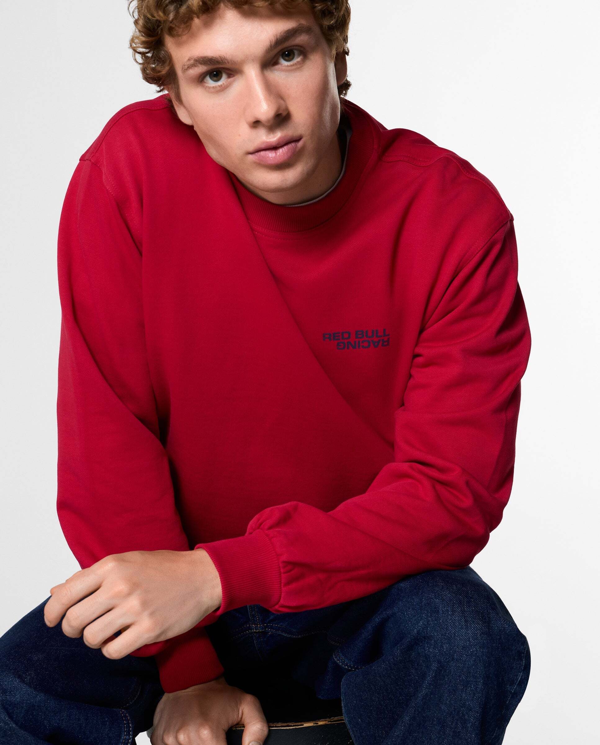 Sudadera de hombre cuello redondo fit relaxed red bull racing - Pepe Jeans - Rojo Rojo-1