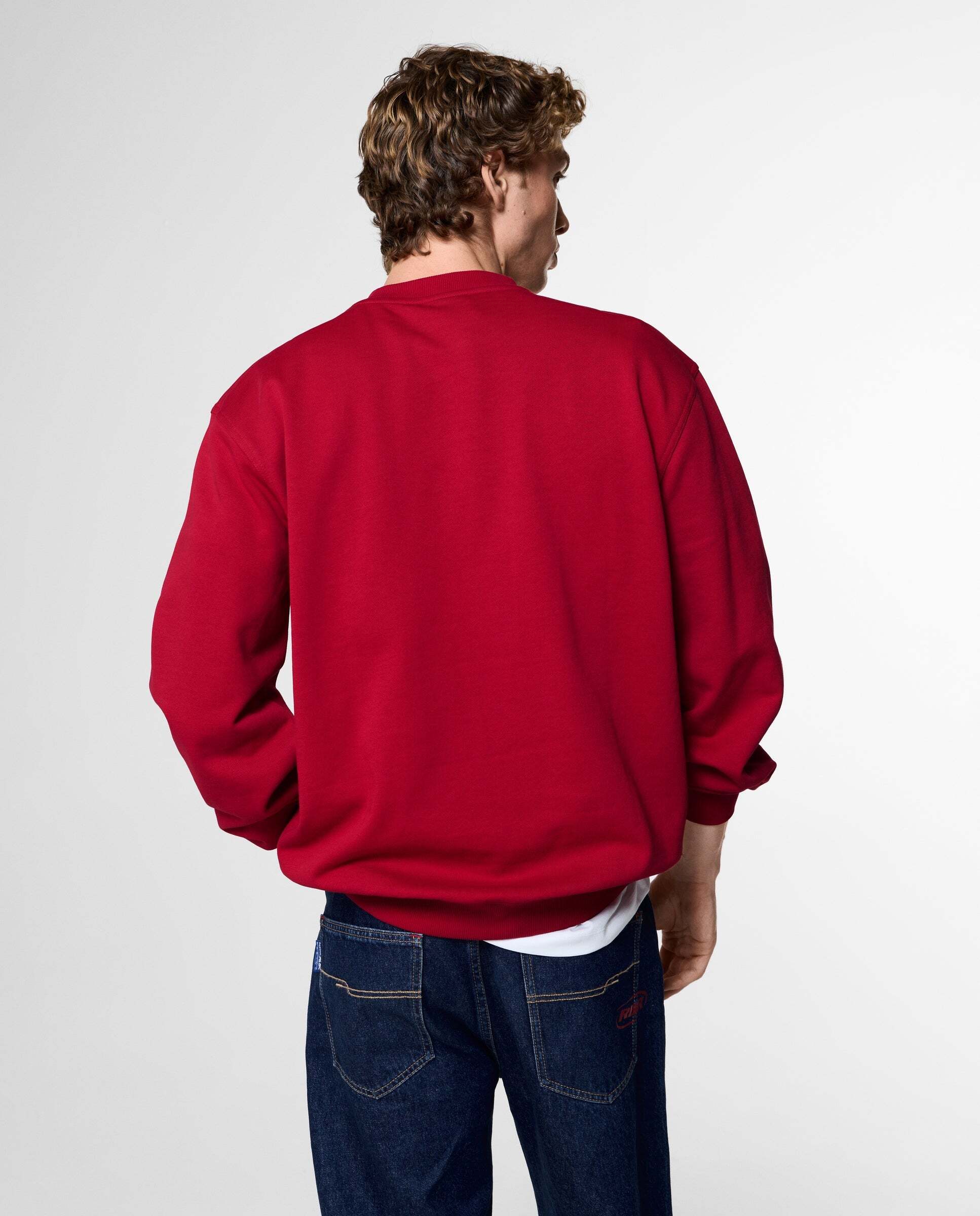 Sudadera de hombre cuello redondo fit relaxed red bull racing - Pepe Jeans - Rojo Rojo-3
