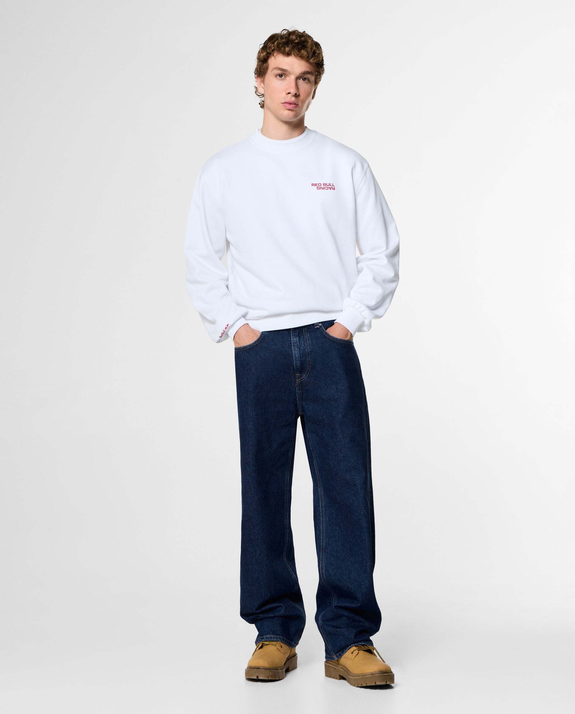 Sudadera de hombre cuello redondo fit relaxed red bull racing - Pepe Jeans - Blanco Blanco-2