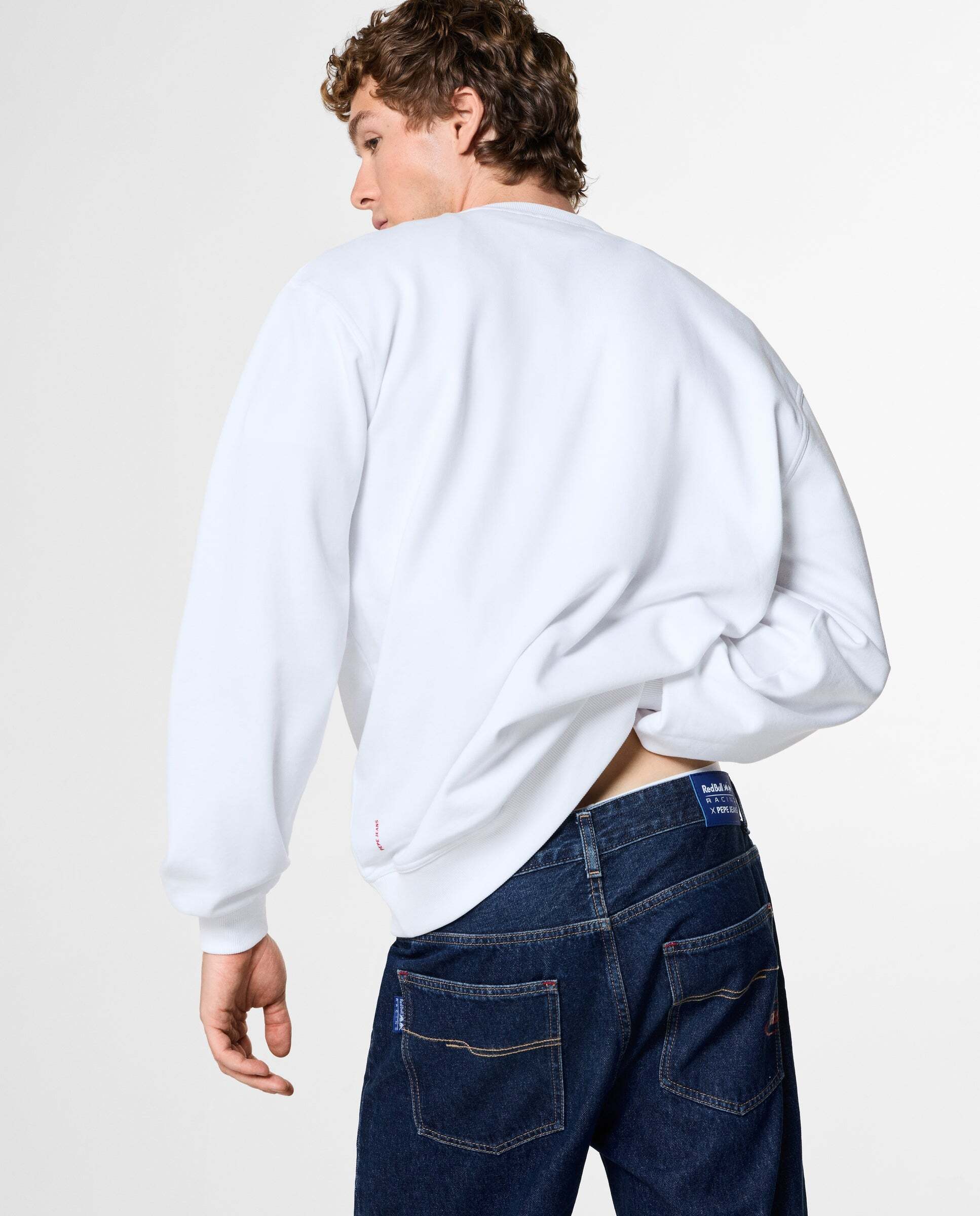 Sudadera de hombre cuello redondo fit relaxed red bull racing - Pepe Jeans - Blanco Blanco-3