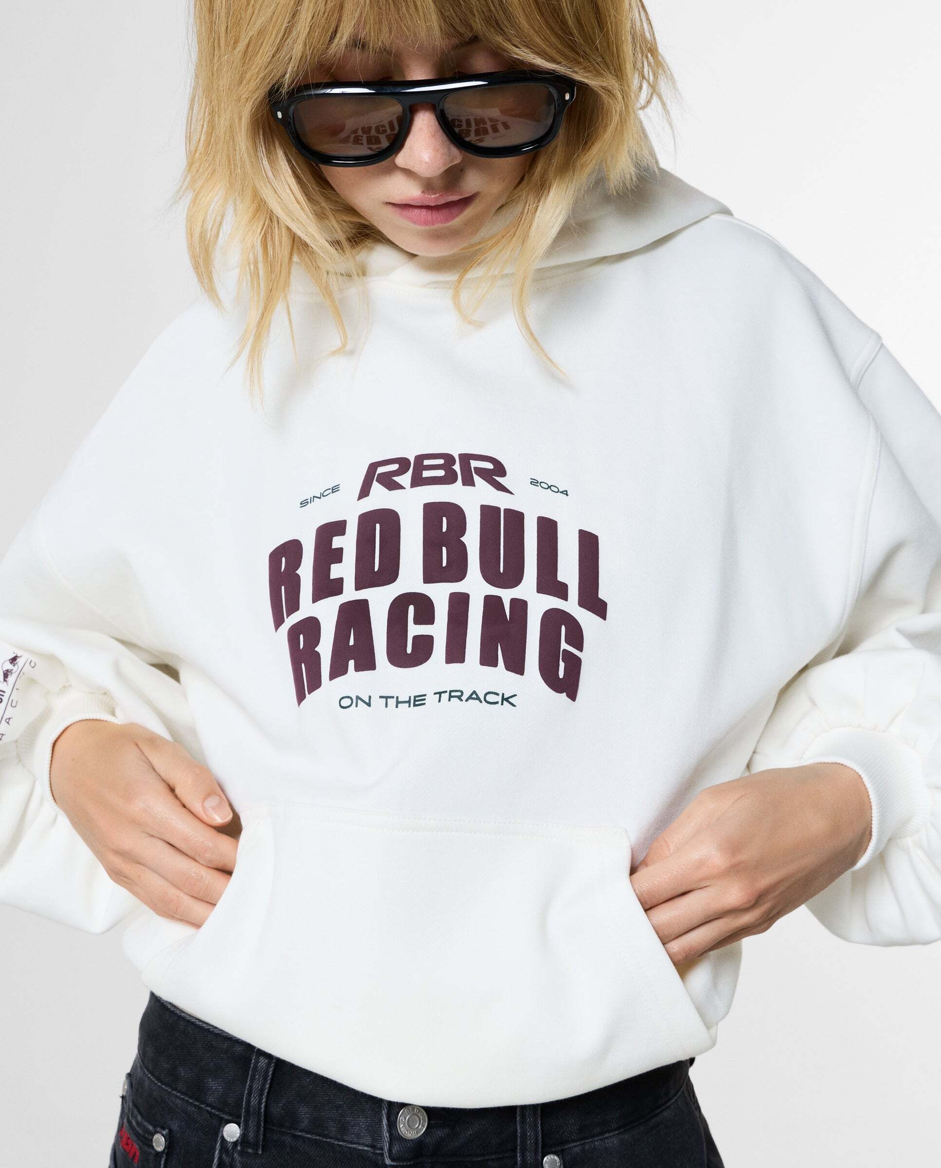 Sudadera de mujer capucha fit loose red bull racing - Pepe Jeans - Blanco Blanco-1