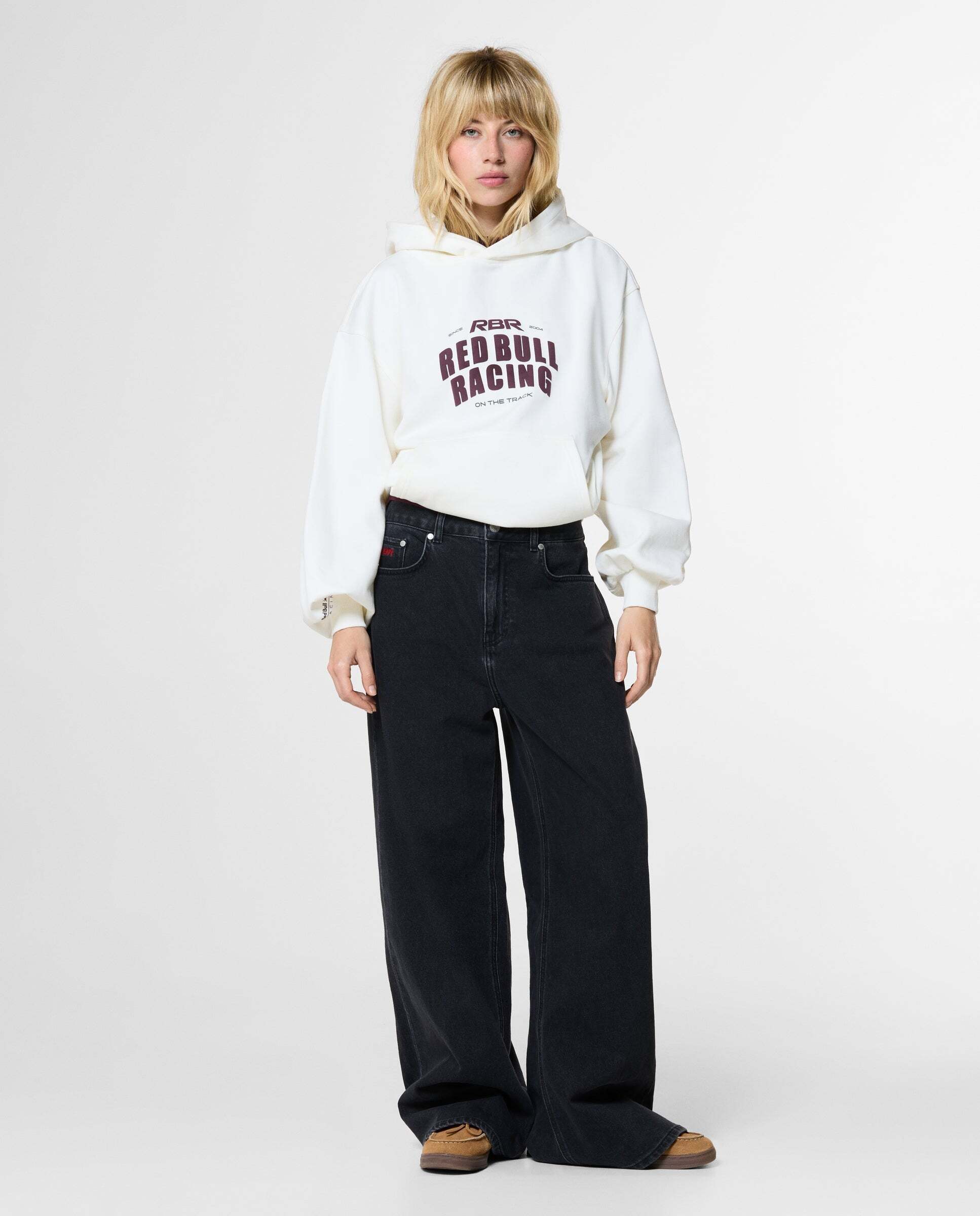Sudadera de mujer capucha fit loose red bull racing - Pepe Jeans - Blanco Blanco-2