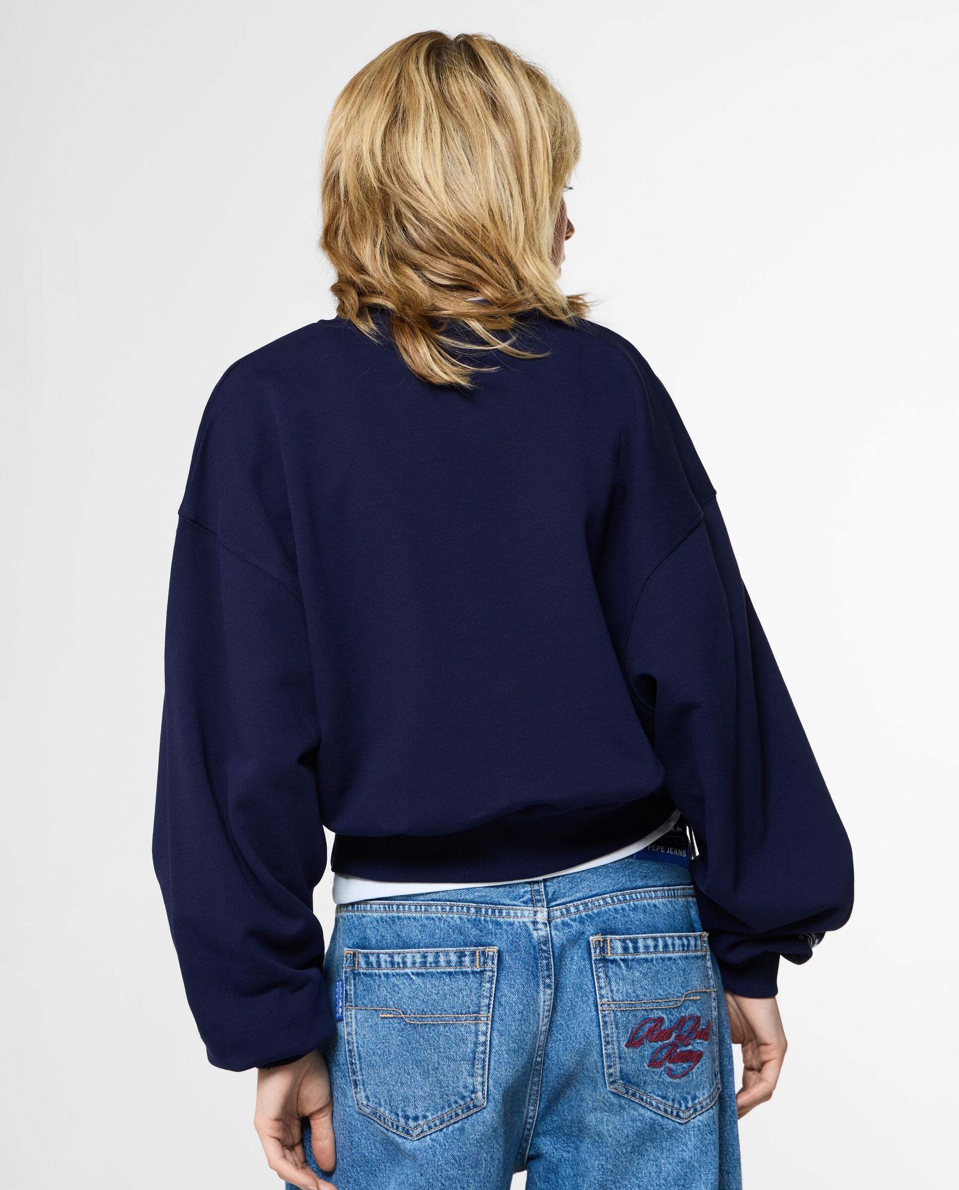 Sudadera de mujer cuello redondo fit loose red bull racing - Pepe Jeans - Azul Azul-3