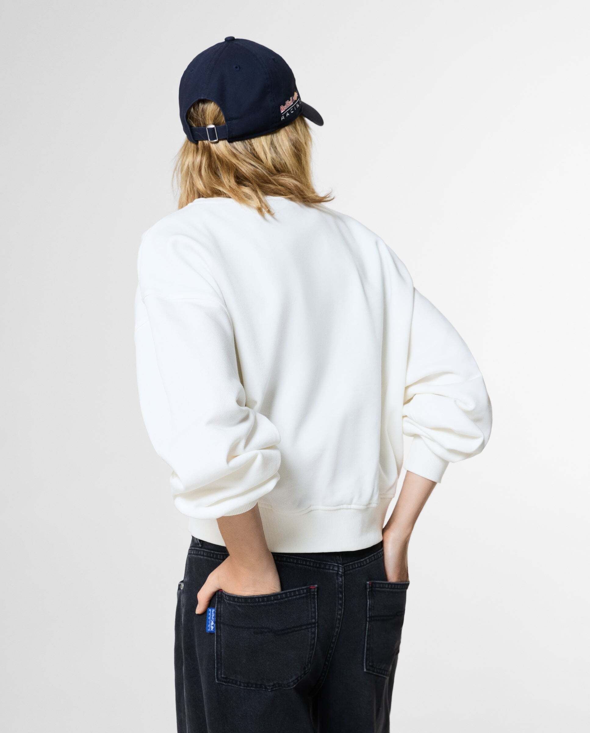 Sudadera de mujer cuello redondo fit loose red bull racing - Pepe Jeans - Blanco Blanco-3