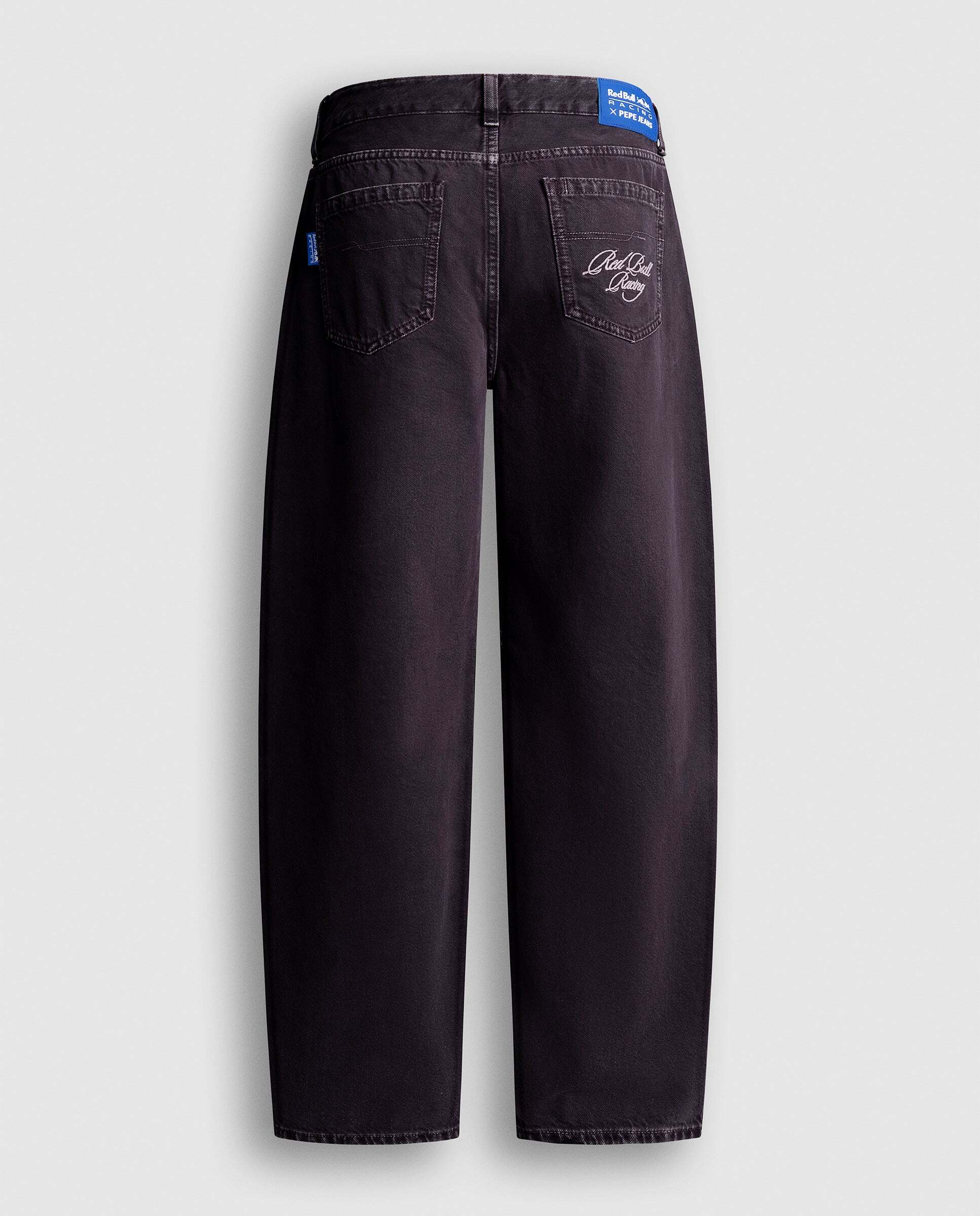 Vaquero de mujer fit wide con efecto globo red bull racing - Pepe Jeans - Rojo Rojo-5