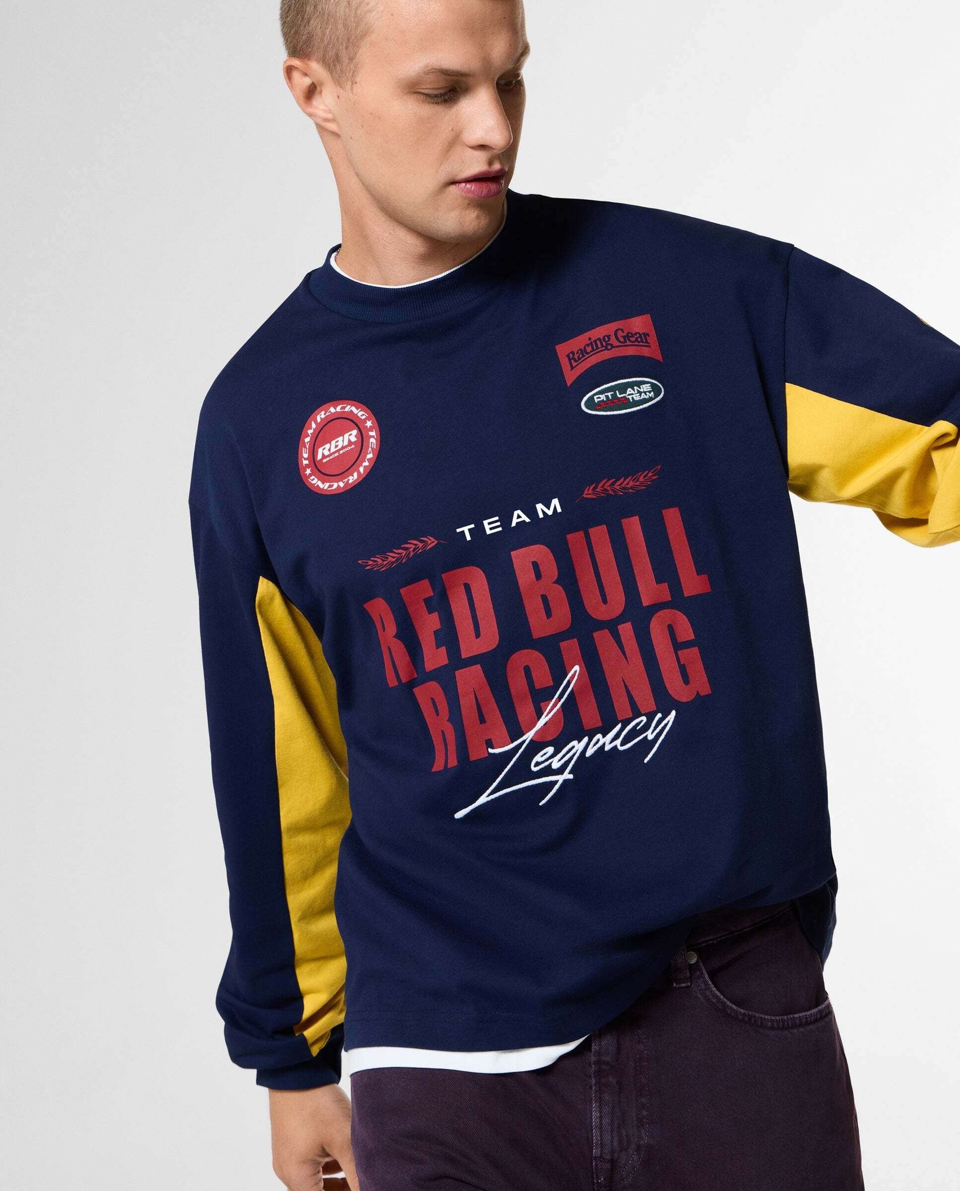 Imagen 0 de Camiseta de hombre manga larga fit loose red bull racing Azul