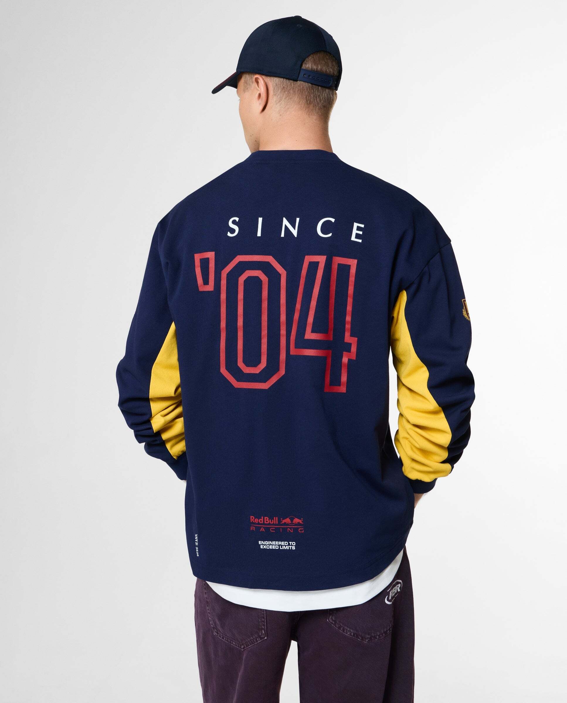 Camiseta de hombre manga larga fit loose red bull racing - Pepe Jeans - Azul Azul-3