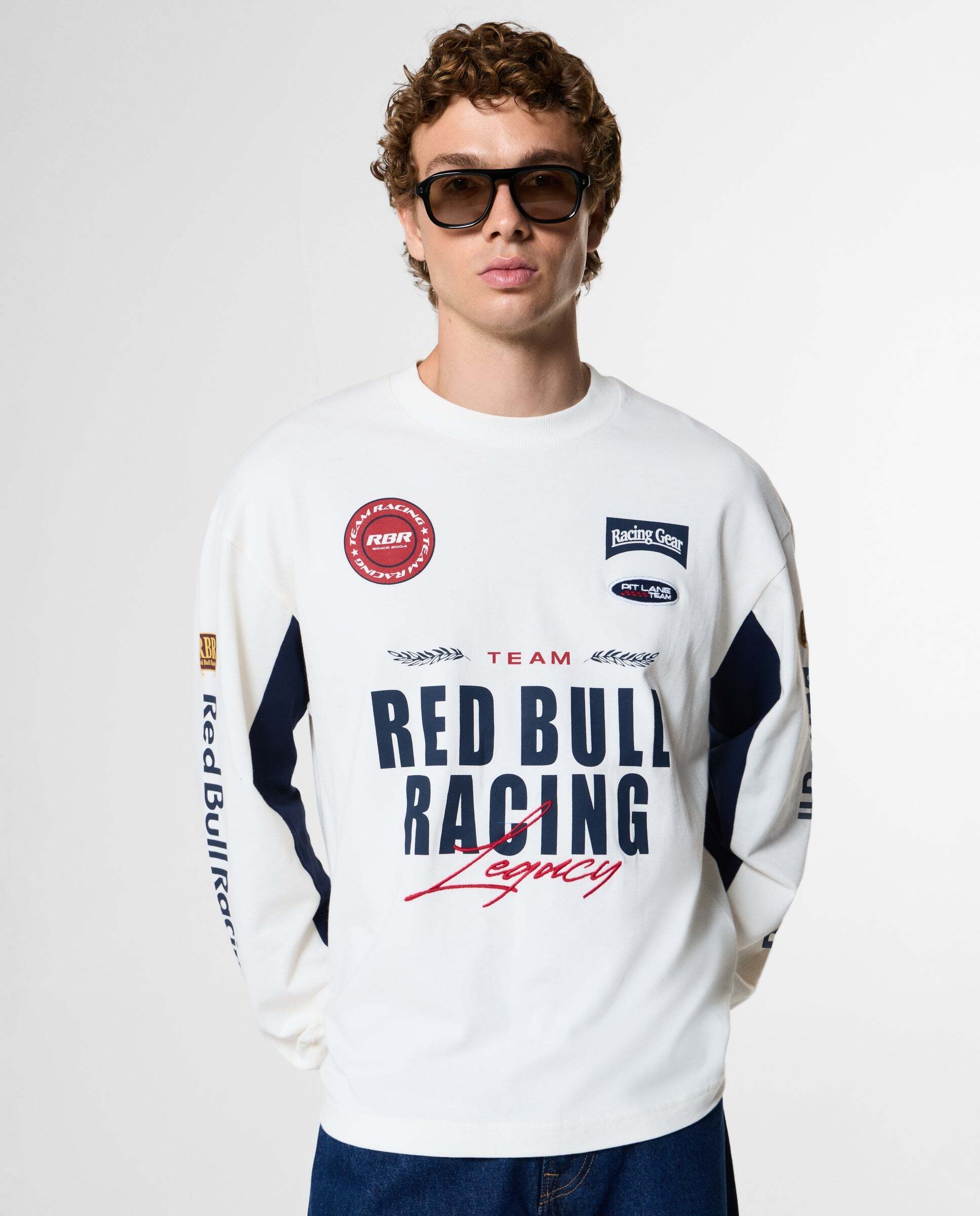 Camiseta de hombre manga larga fit loose red bull racing - Pepe Jeans - Blanco Blanco-1
