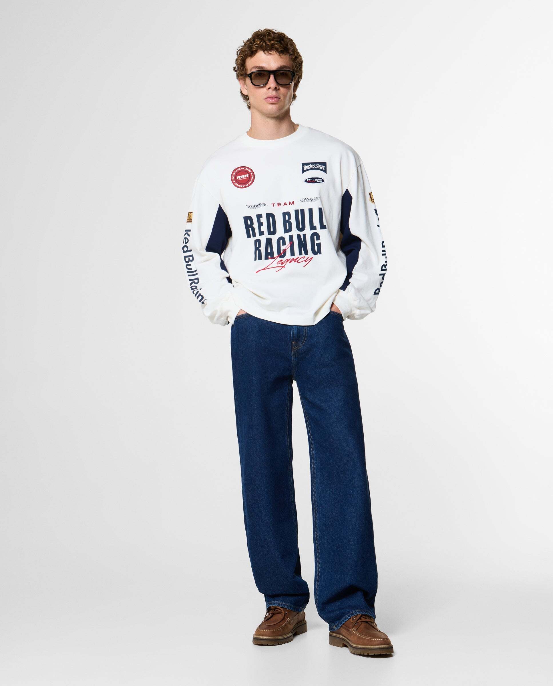 Camiseta de hombre manga larga fit loose red bull racing - Pepe Jeans - Blanco Blanco-2