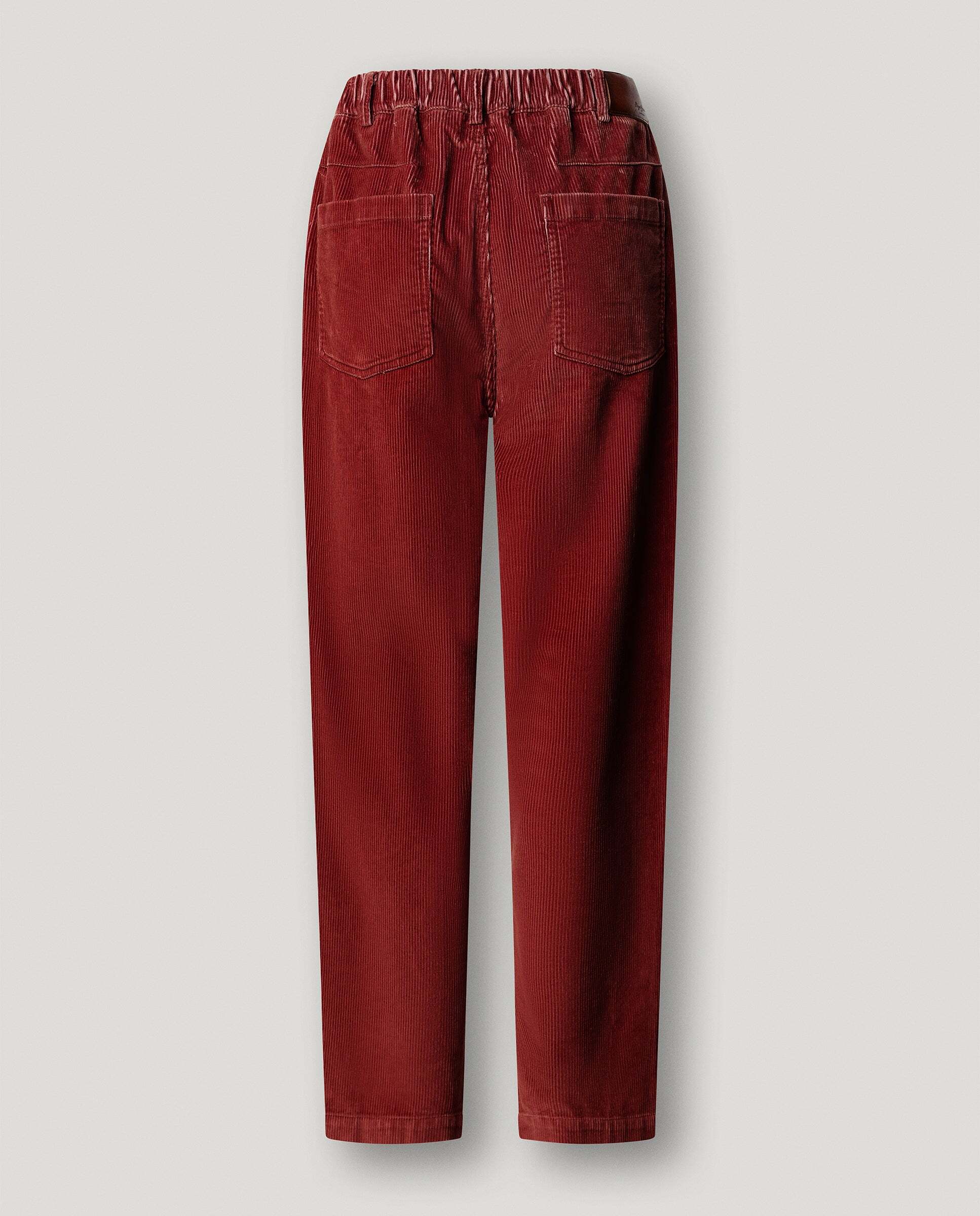 Pantalón de mujer de pana fit recto - Pepe Jeans - Rojo Teja Rojo Teja-5