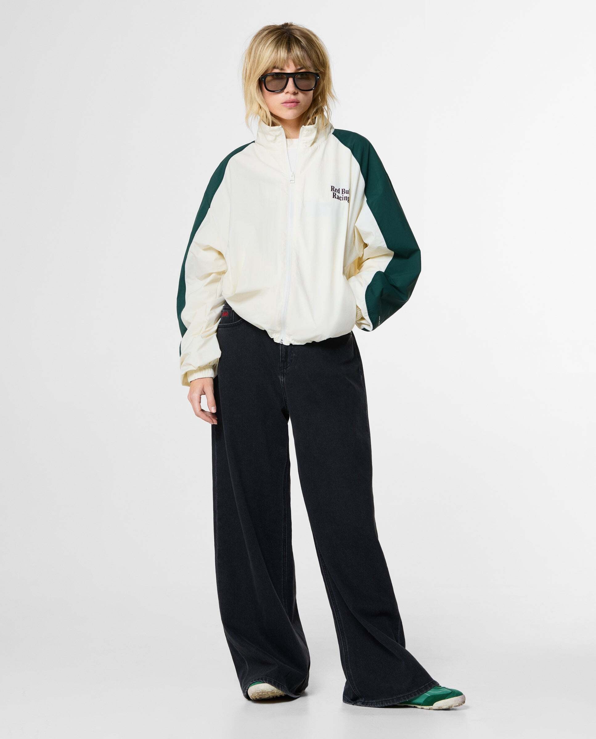 Chaqueta de mujer cuello alto con logo red bull racing - Pepe Jeans - Blanco Blanco-2