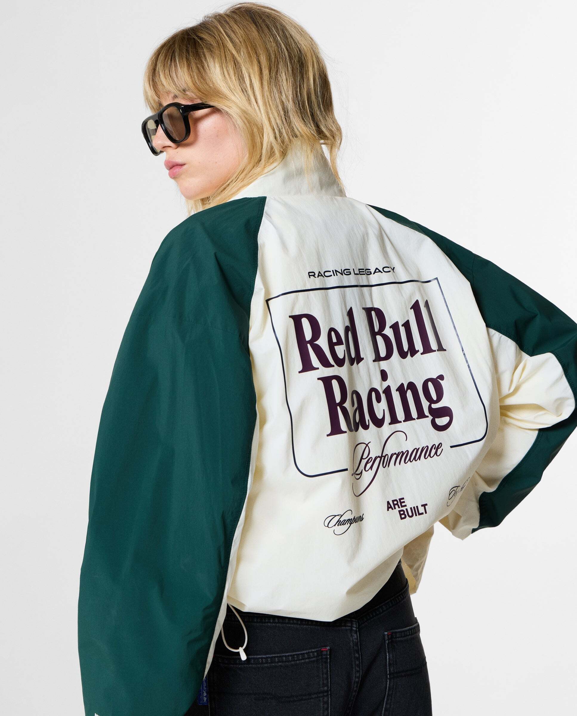 Chaqueta de mujer cuello alto con logo red bull racing - Pepe Jeans - Blanco Blanco-3