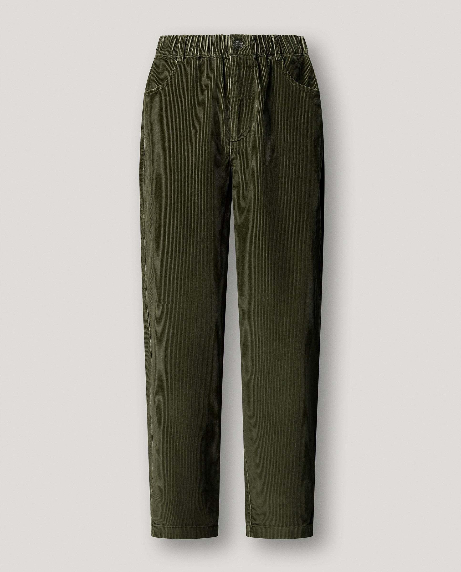 Pantalón de mujer de pana fit recto - Pepe Jeans - Verde Verde-6