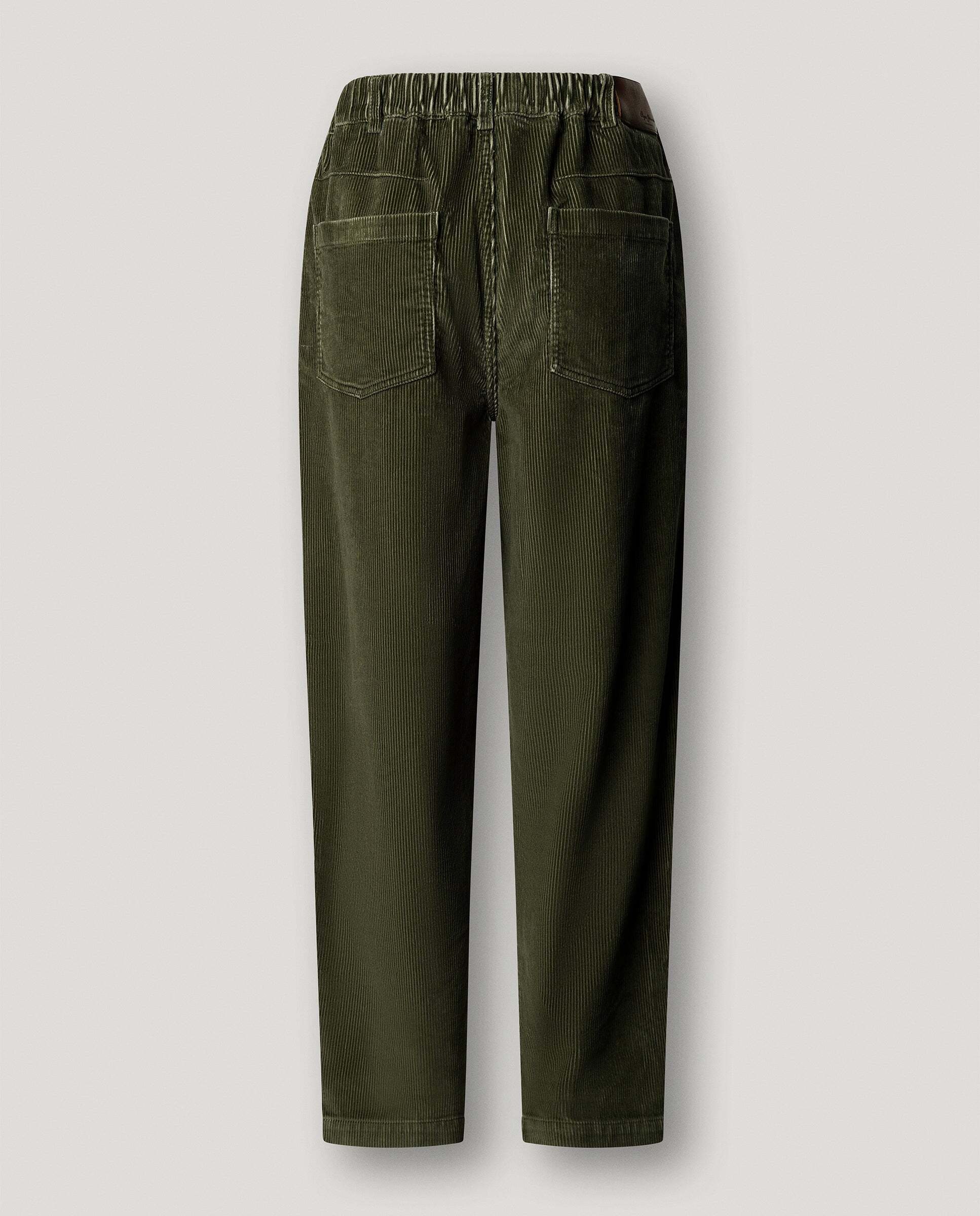 Pantalón de mujer de pana fit recto - Pepe Jeans - Verde Verde-5