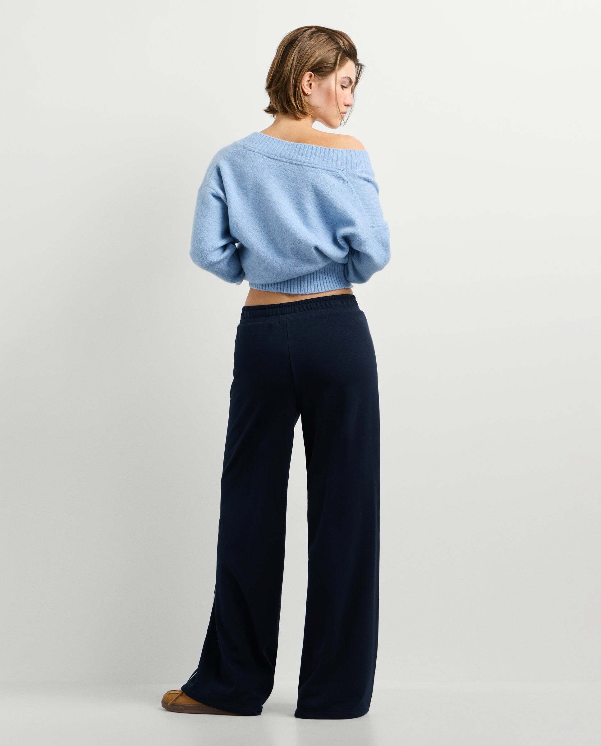Pantalón de mujer jogger fit recto Azul Pepe Jeans Azul-4