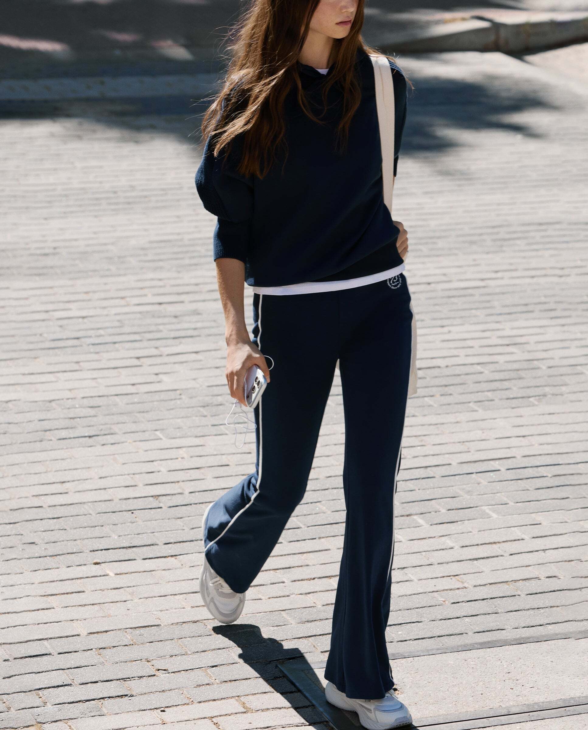 Pantalón de mujer jogger fit flare - Pepe Jeans - Azul Azul-3
