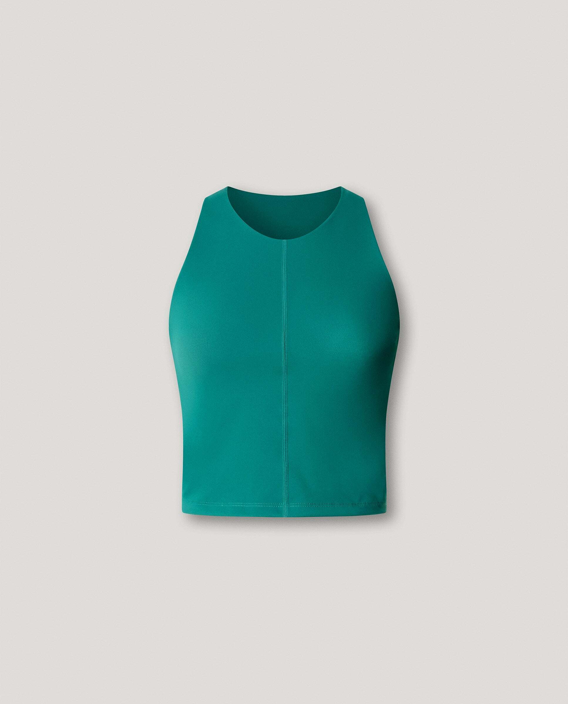 Camiseta de mujer cropped sin mangas - Pepe Jeans - Verde azulado Verde azulado-6