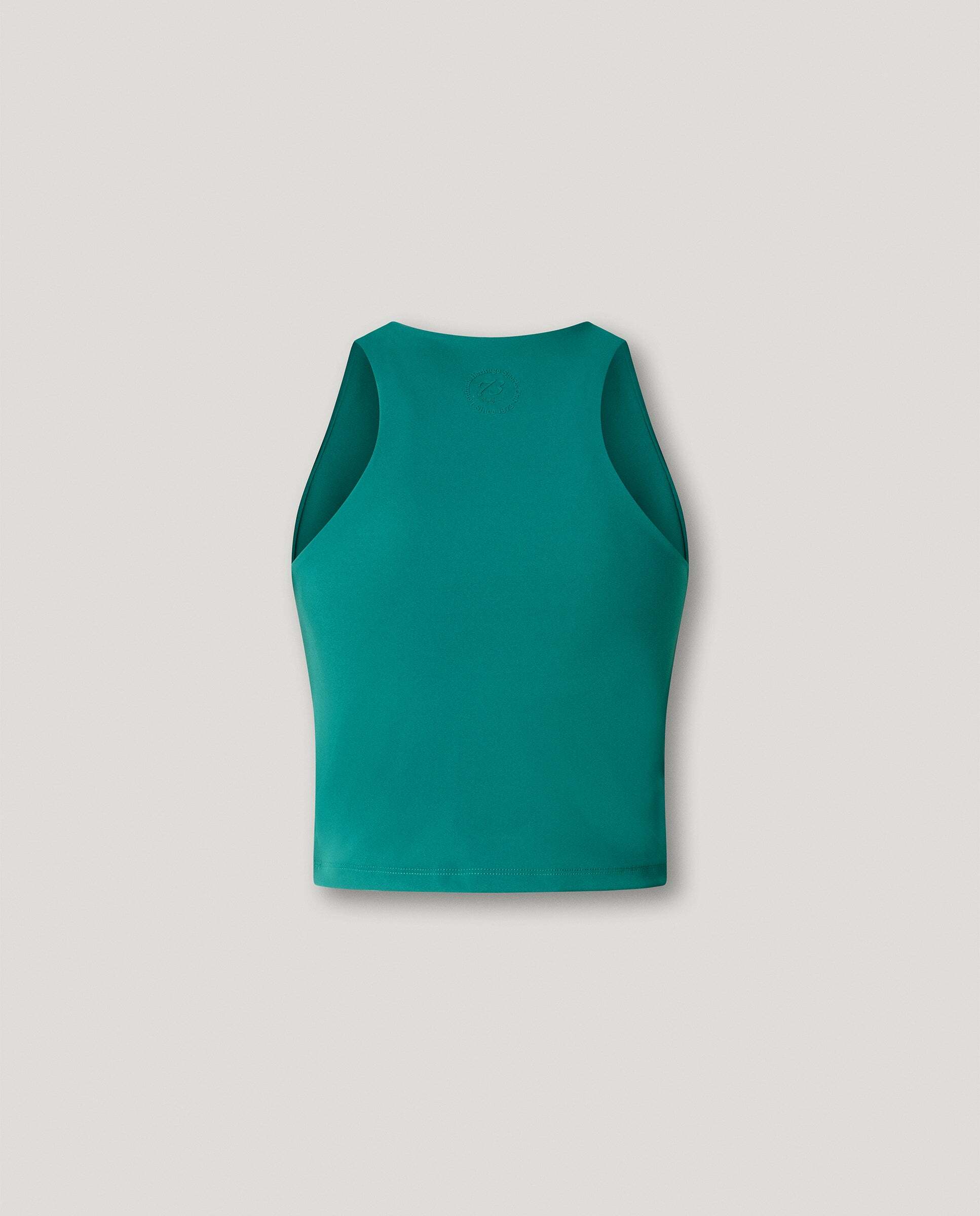 Camiseta de mujer cropped sin mangas - Pepe Jeans - Verde azulado Verde azulado-5