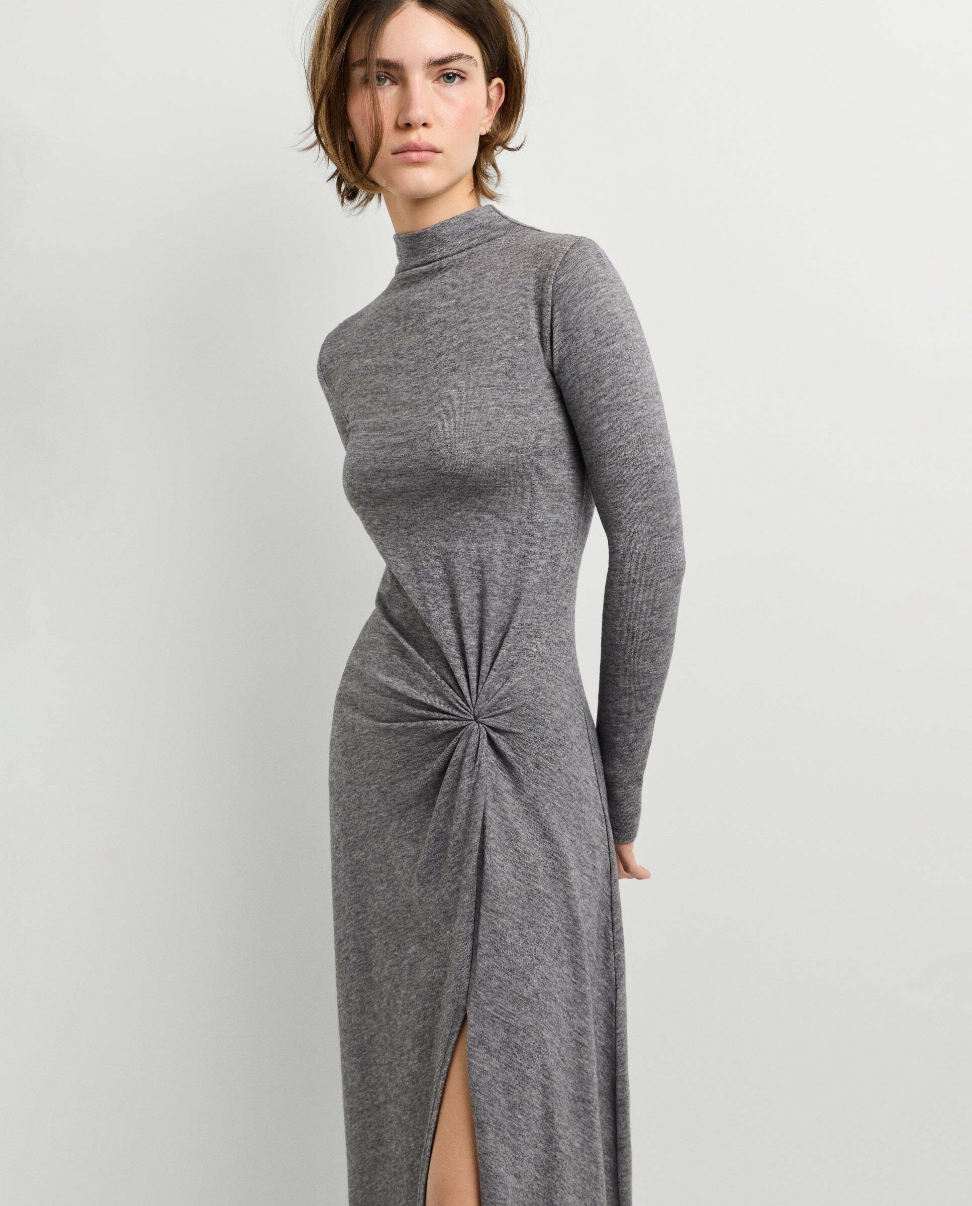 Imagen 1 de Vestido largo detalle anudado - Pepe Jeans - Gris Gris