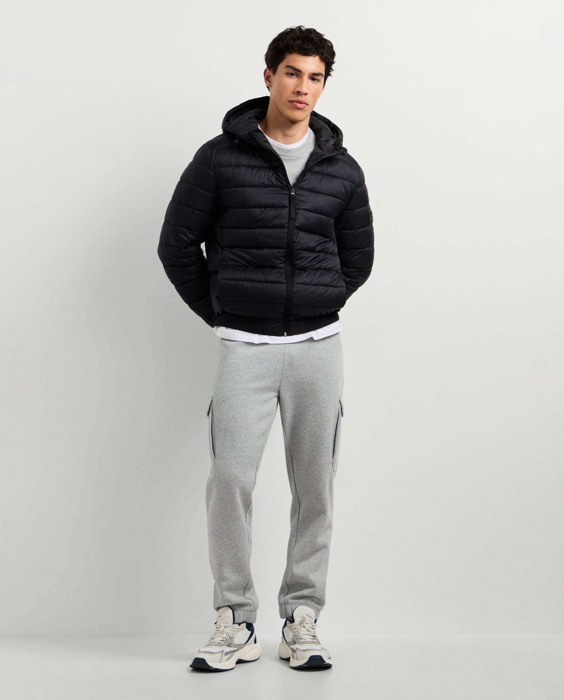 Plumífero de hombre acolchado con capucha - Pepe Jeans - Negro Negro-2