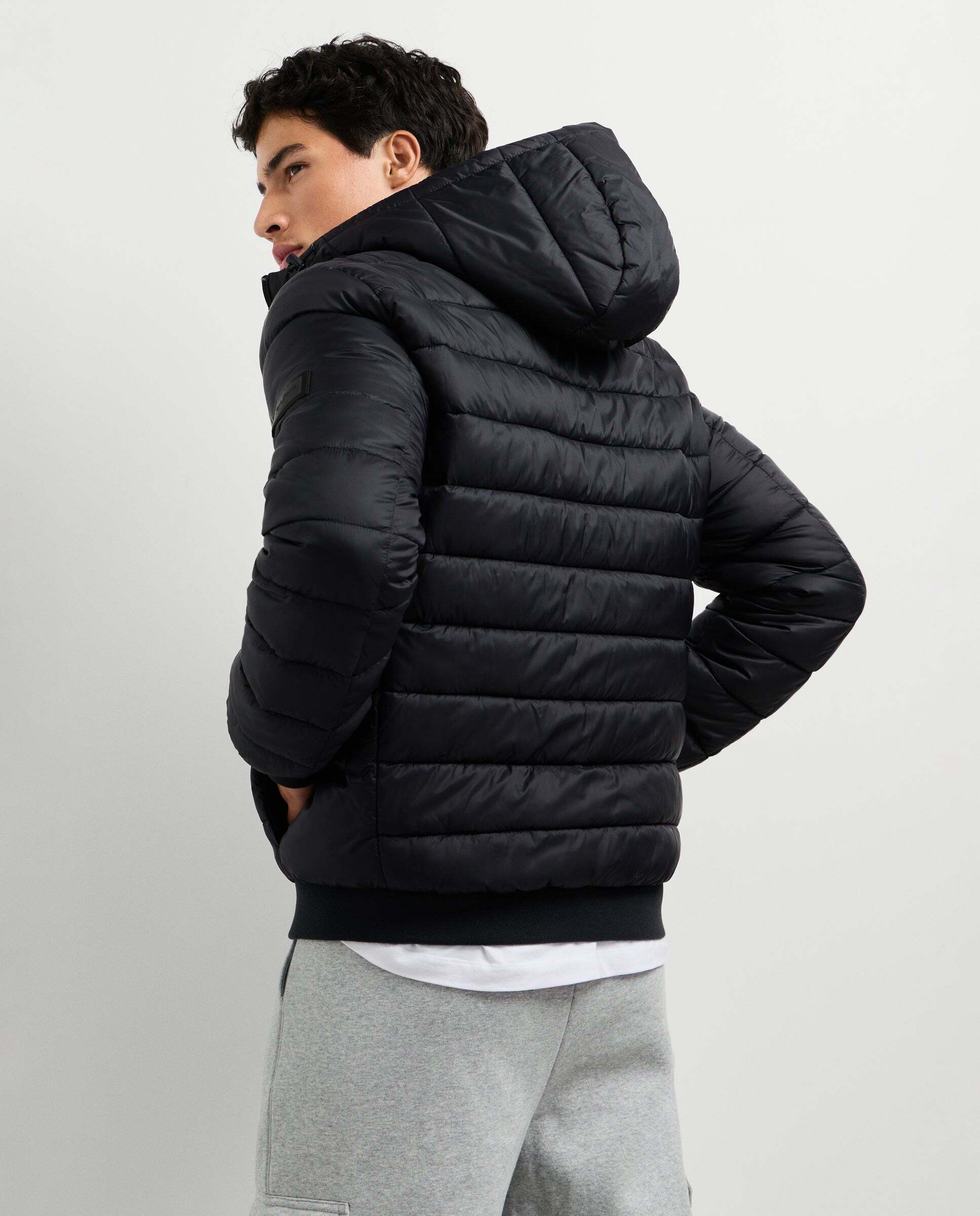 Plumífero de hombre acolchado con capucha - Pepe Jeans - Negro Negro-5