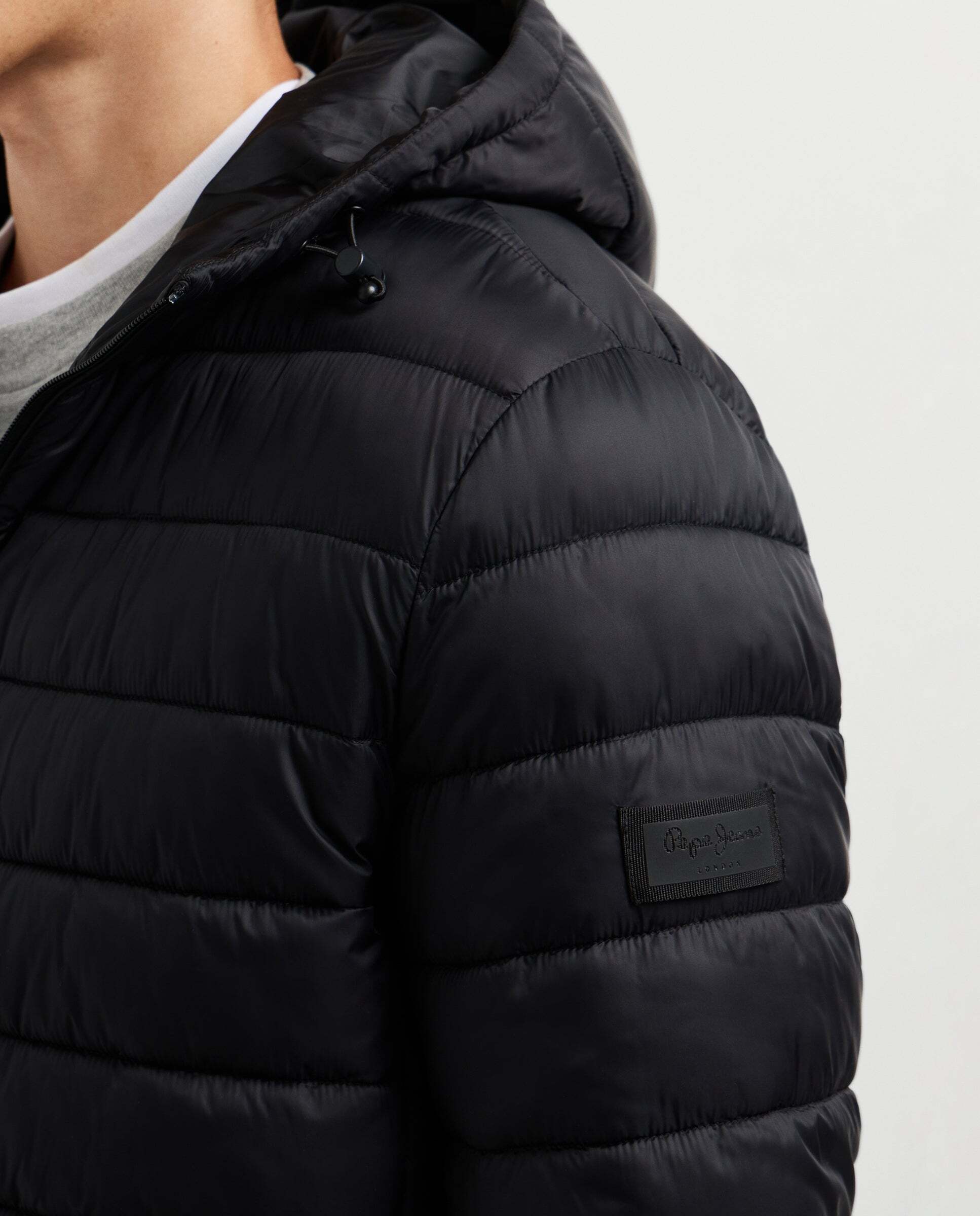 Plumífero de hombre acolchado con capucha - Pepe Jeans - Negro Negro-6