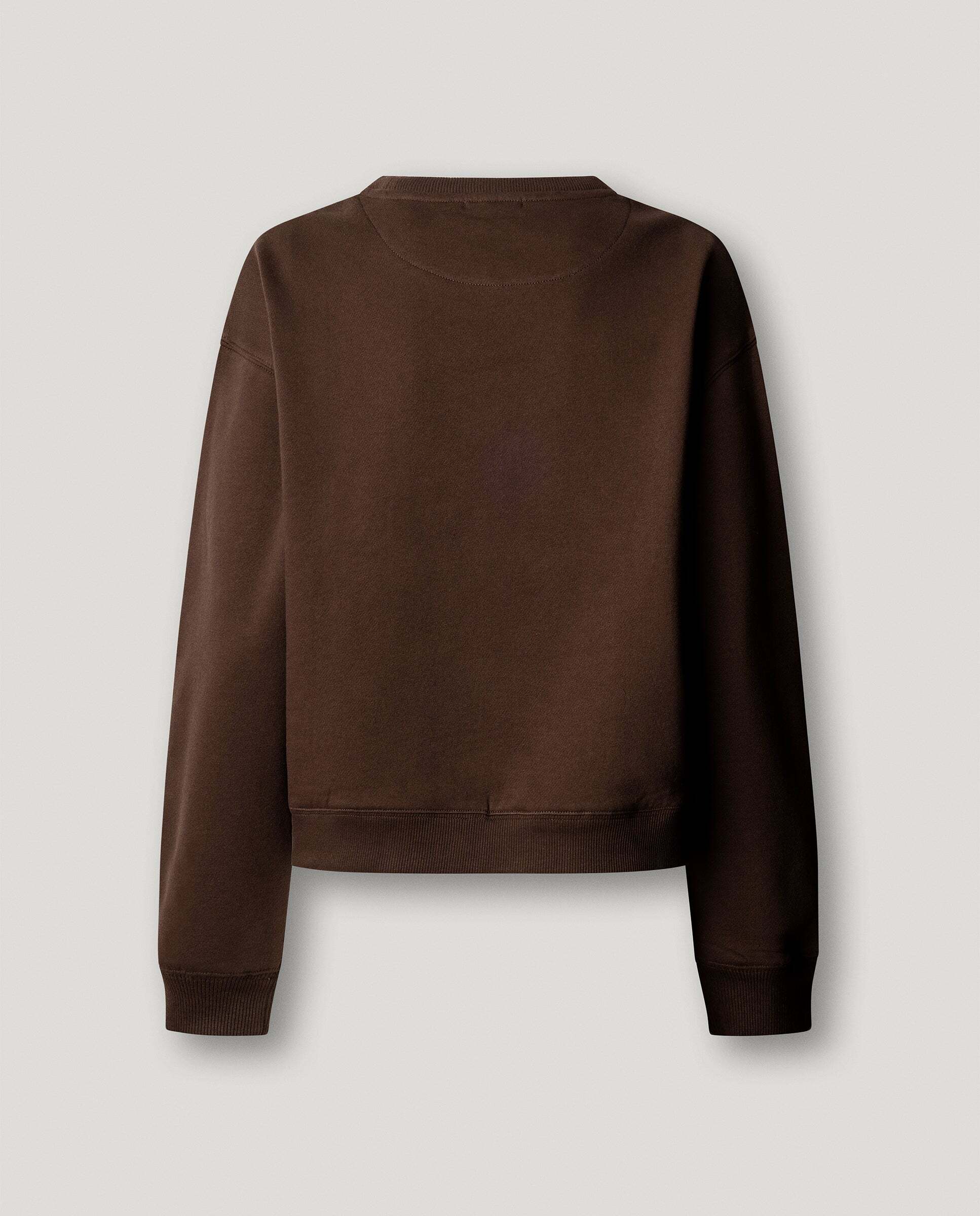 Sudadera de mujer cuello redondo estampada - Pepe Jeans - Marrón Marrón-5