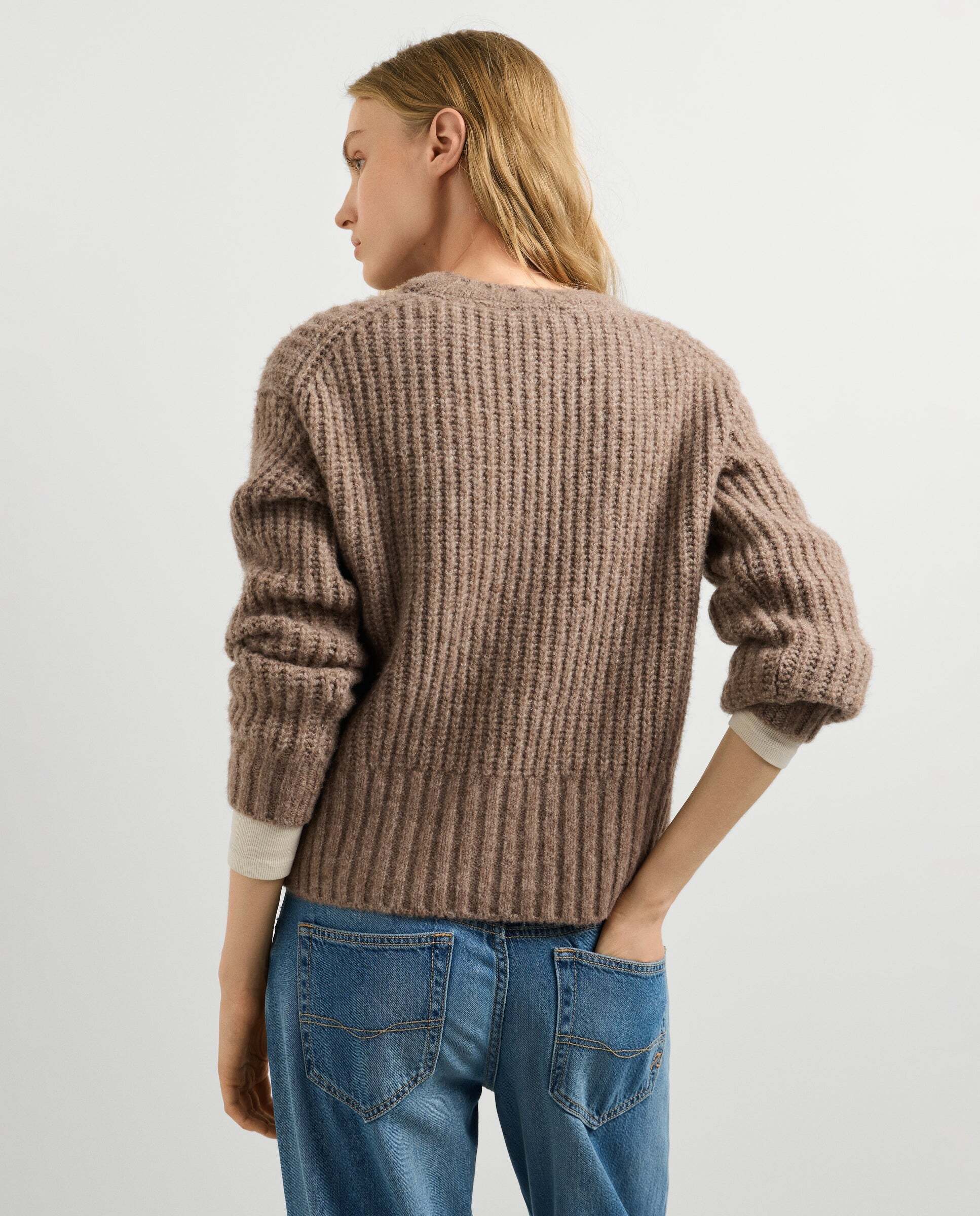 Jersey de mujer punto cuello redondo - Pepe Jeans - Natural Natural-3