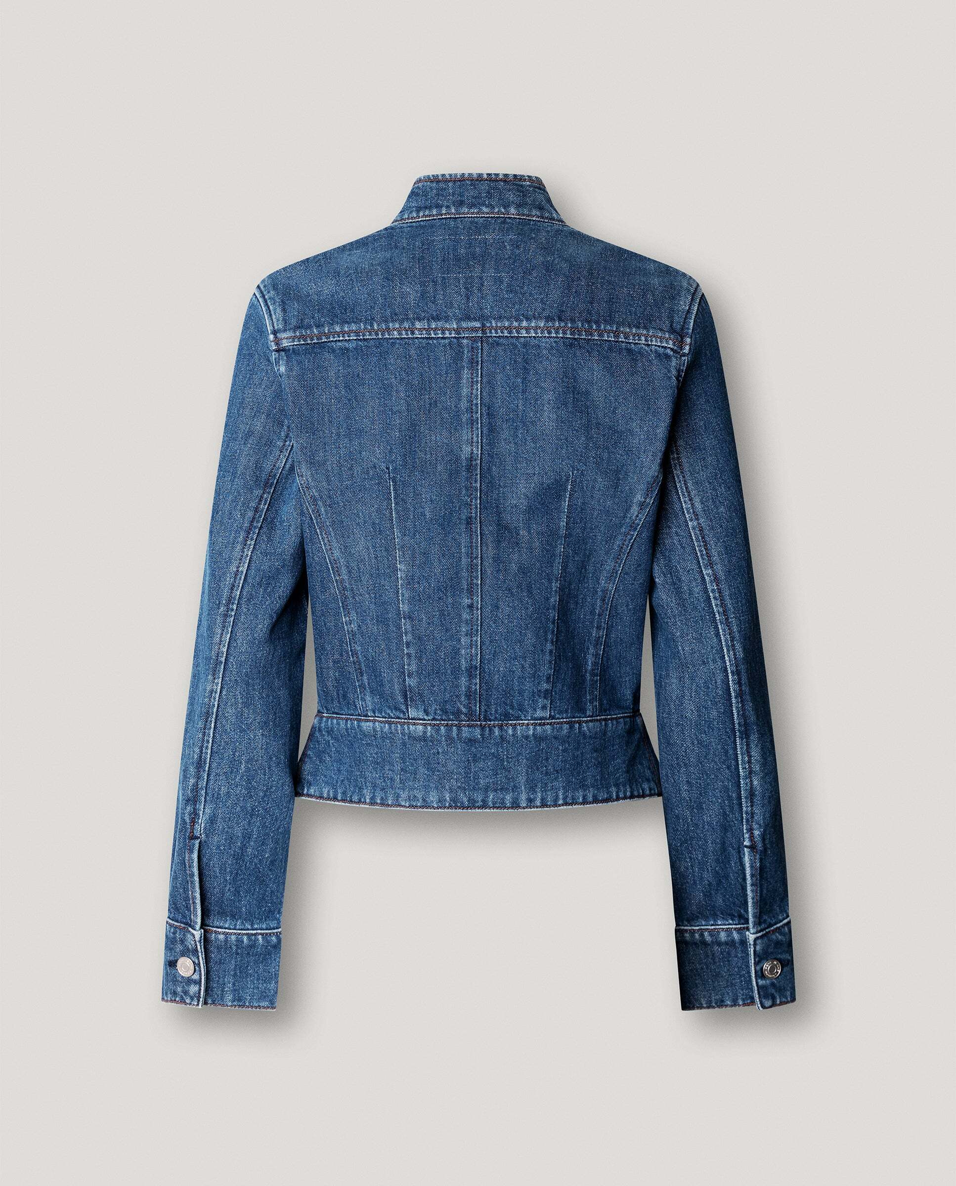 Cazadora de mujer denim fit relaxed - Pepe Jeans - Azul denim Azul denim-5