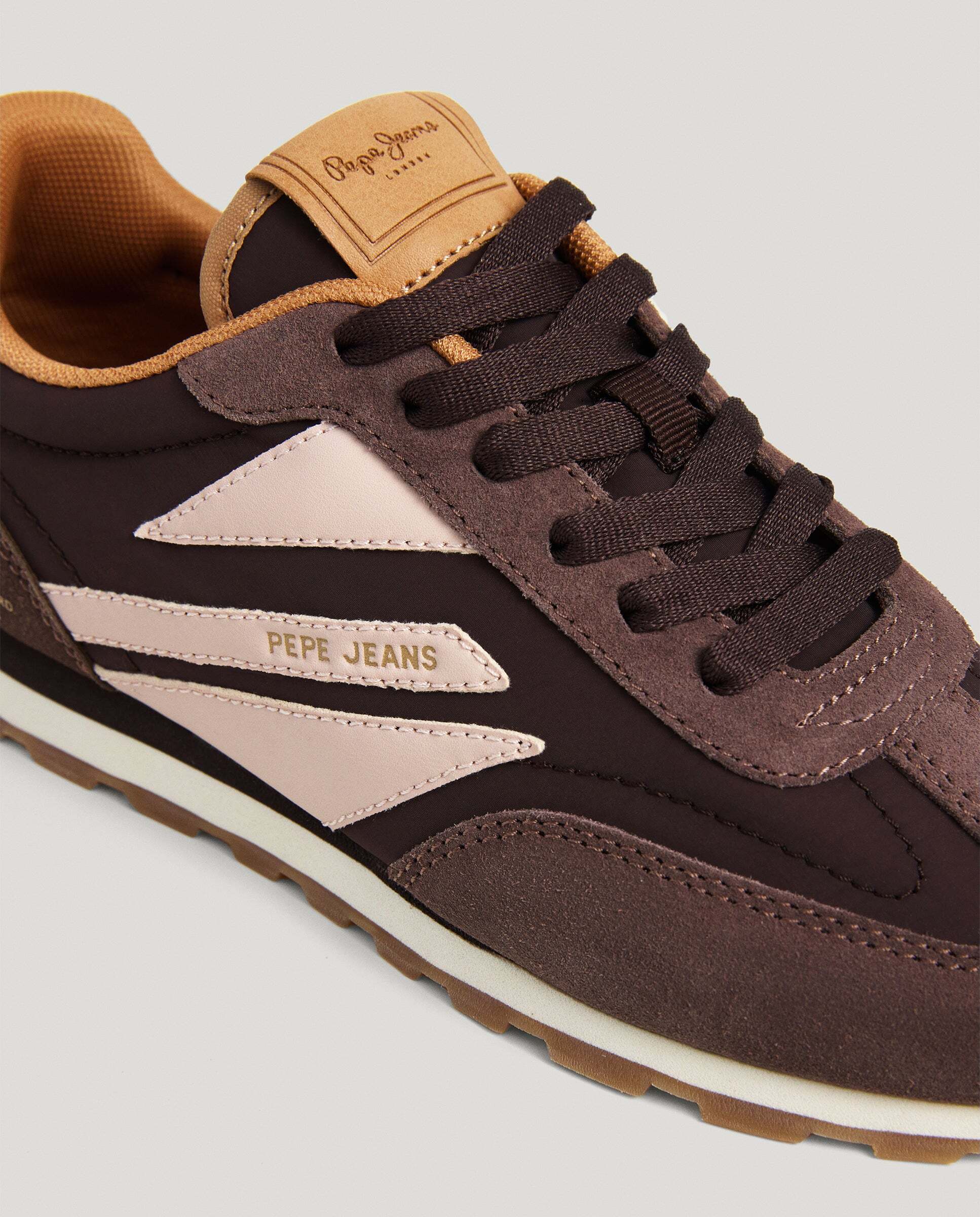 Jane - Pepe Jeans - zapatillas running retro - Marrón Marrón-5